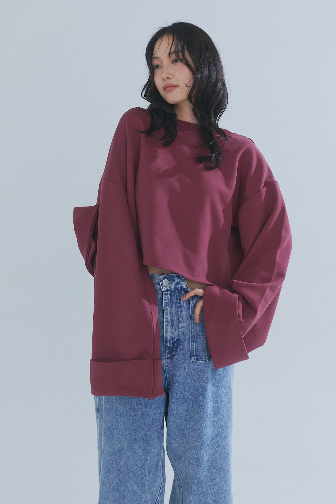 back open ribbon sweat