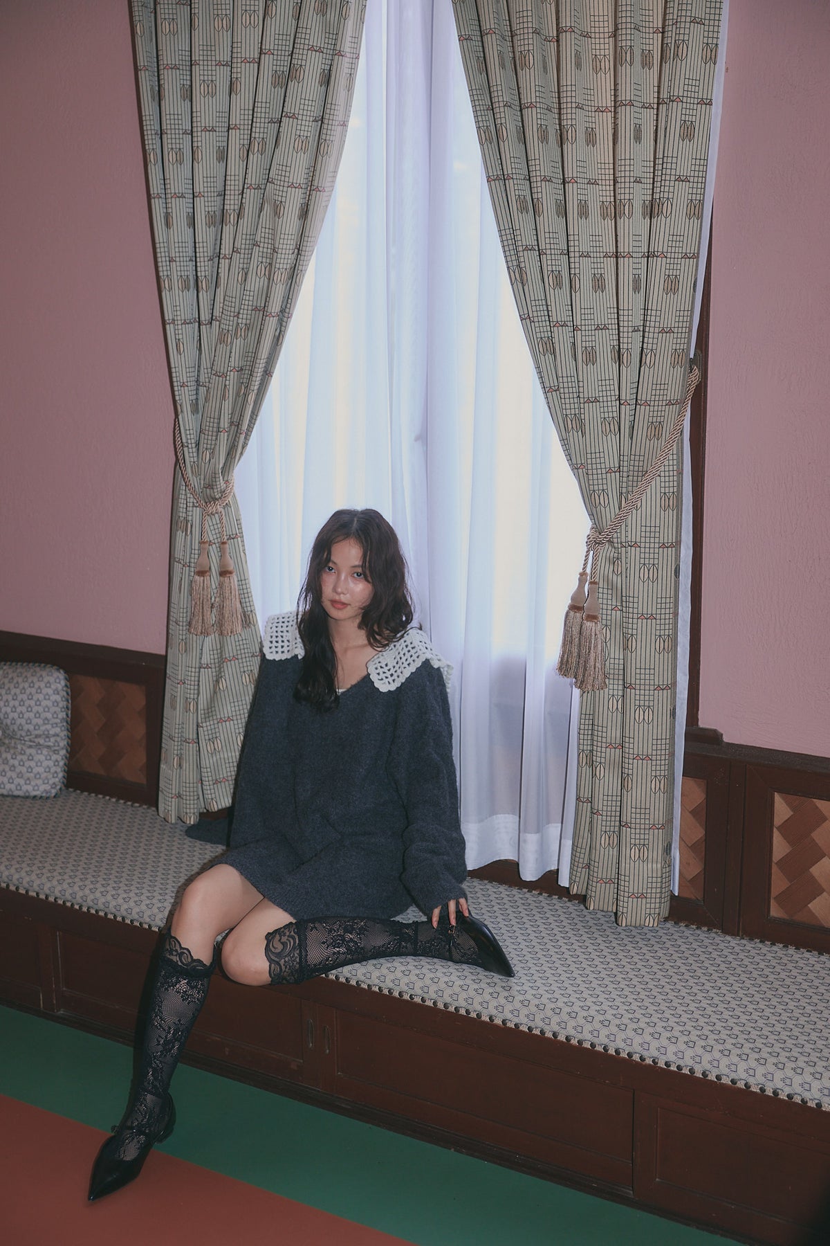 lace sailor knit