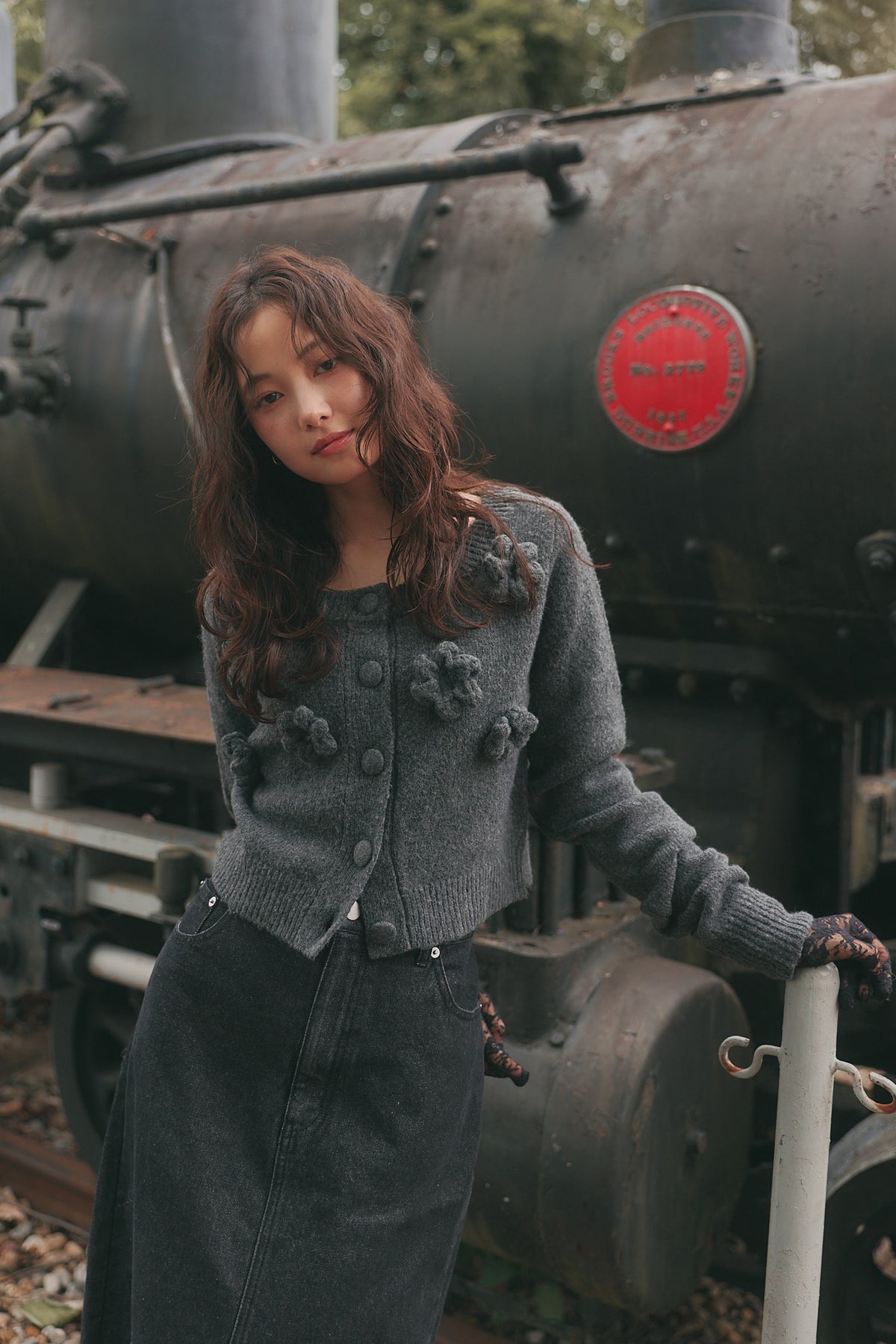 bloom flower cardigan