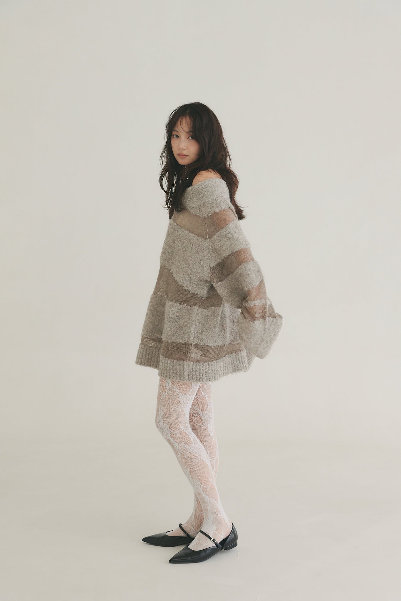 sheer pattern knit