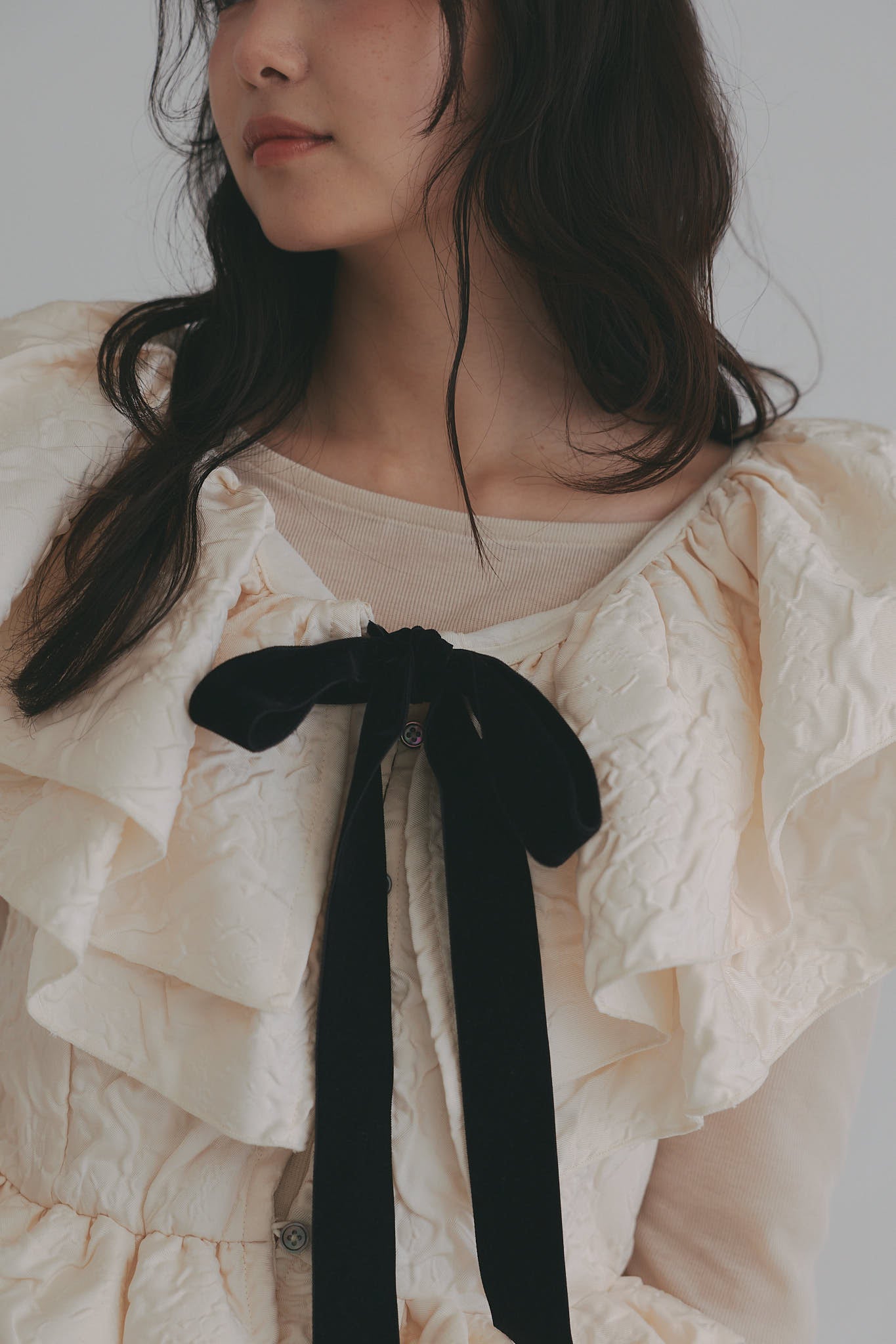 jacquard layered tops