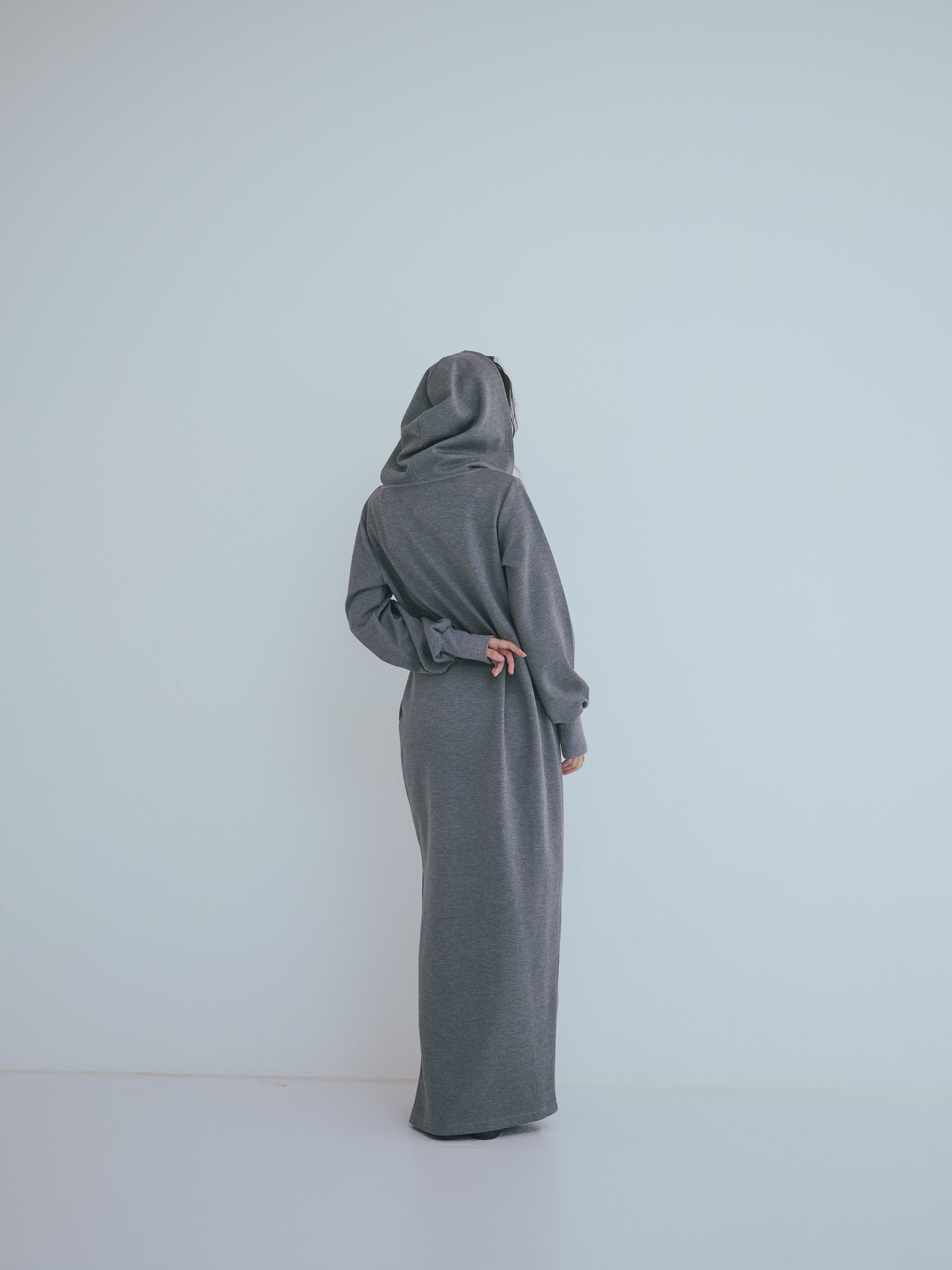 sweat hoodie lady one-piece
