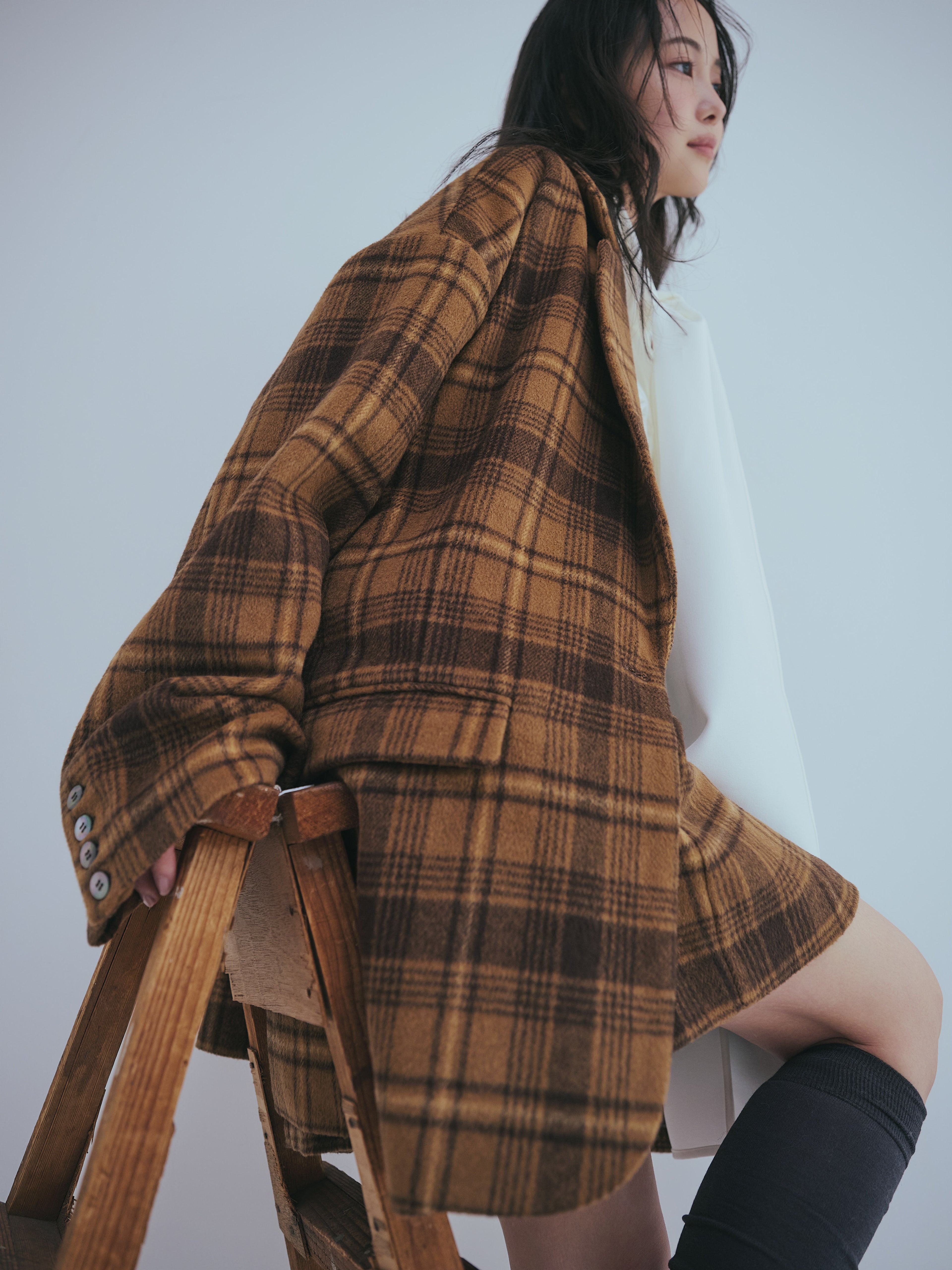 checked over jacket