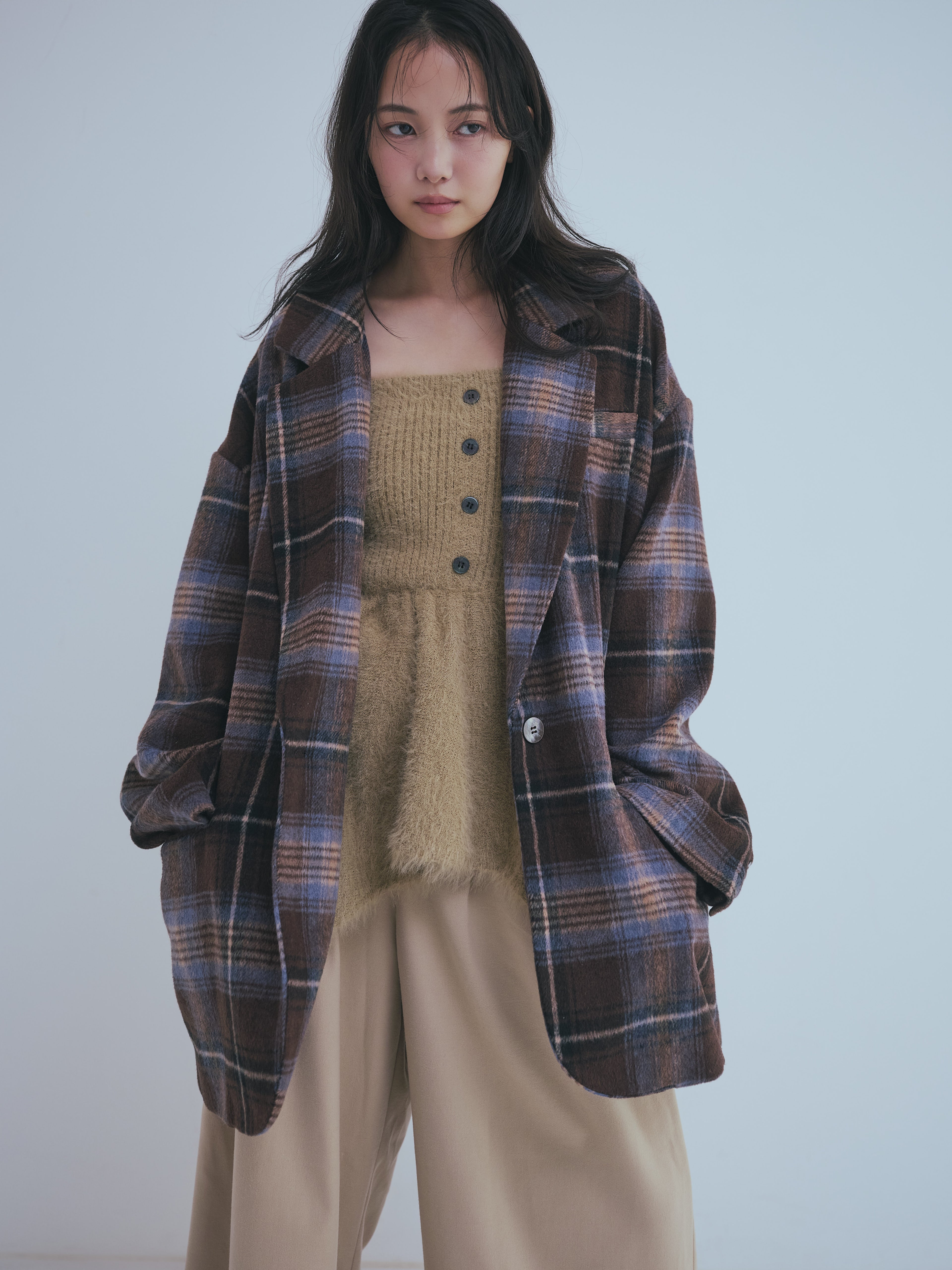 checked over jacket