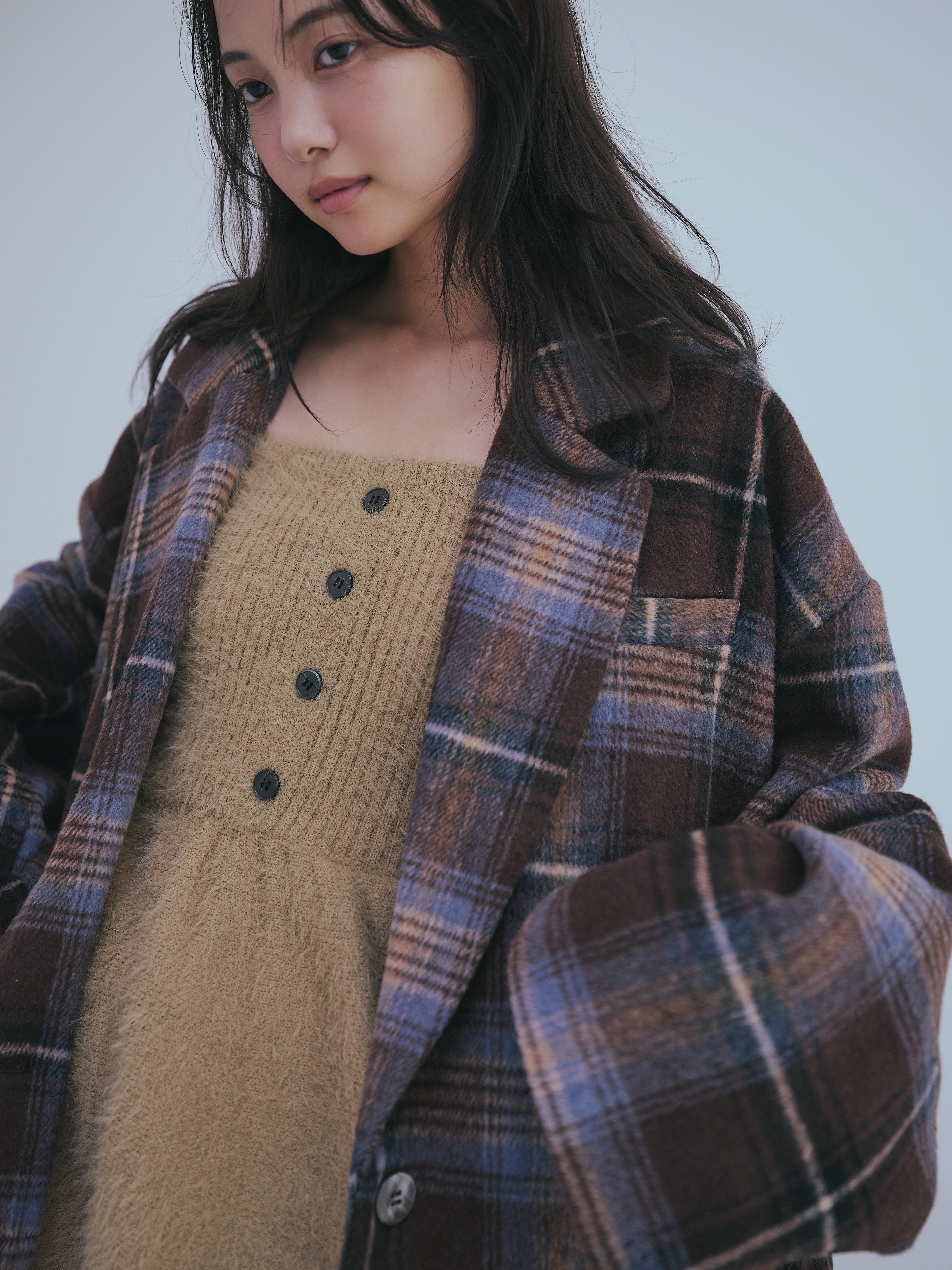 checked over jacket