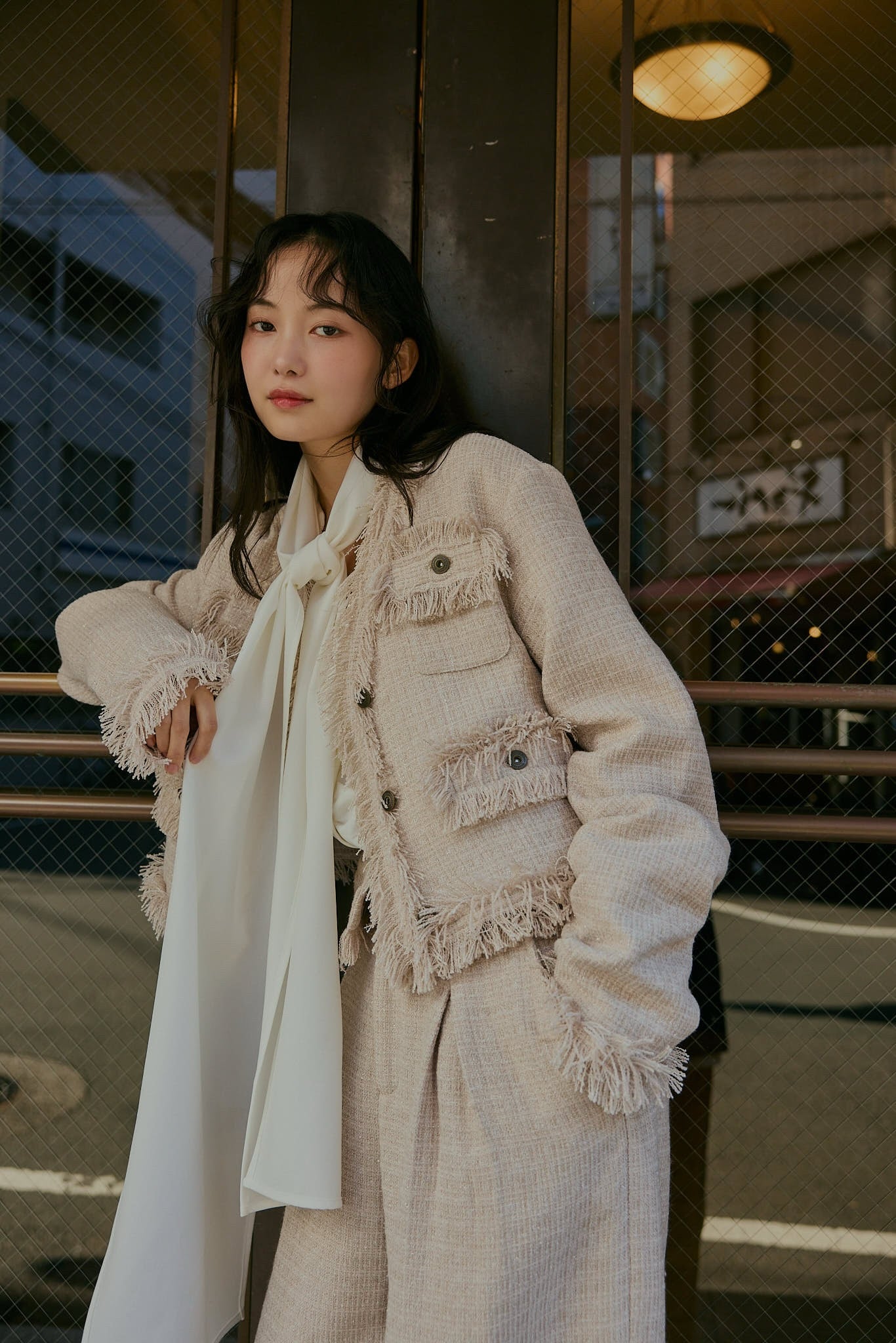 glitter tweed jacket