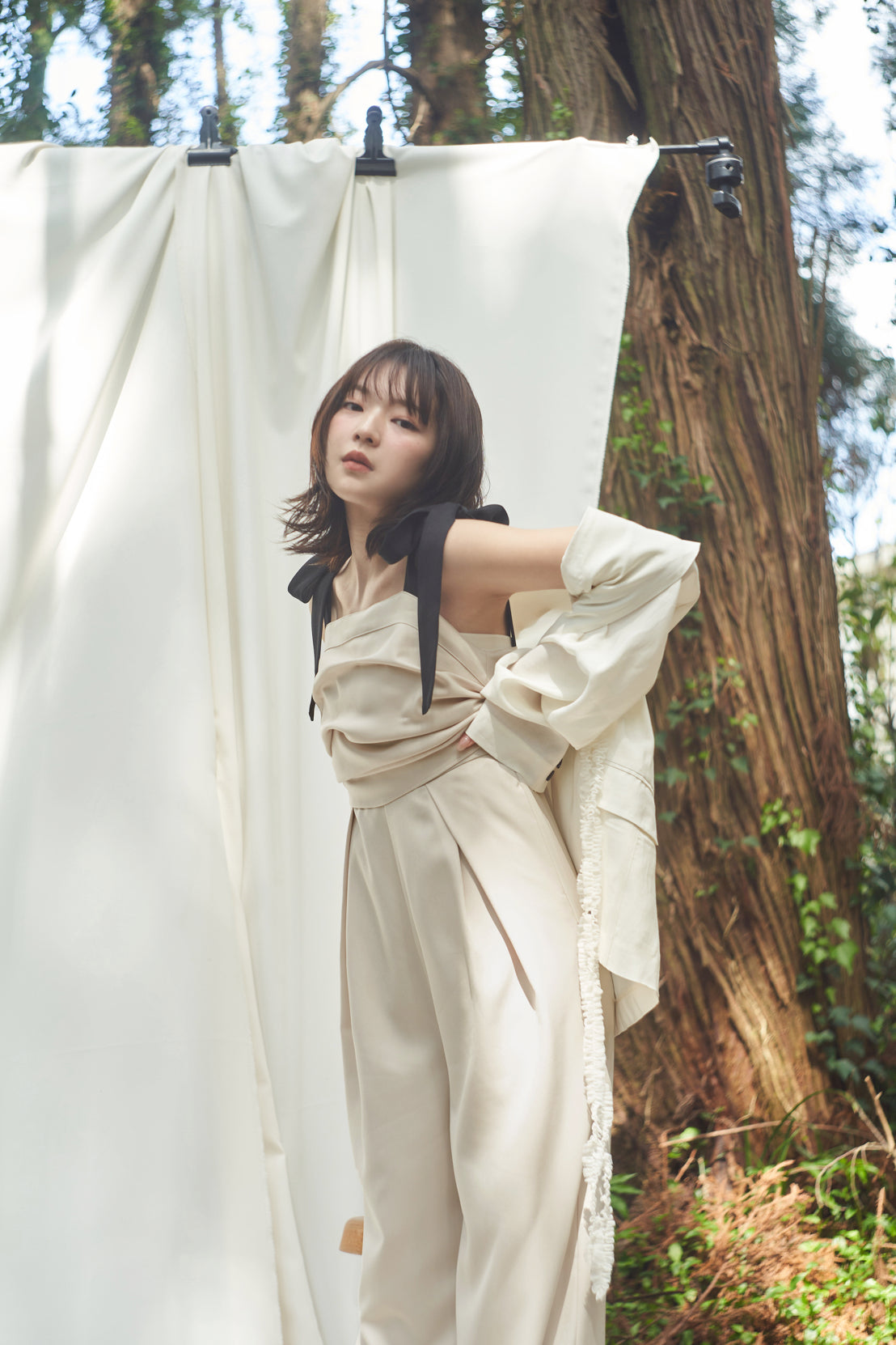 ribbon shoulder combinaison