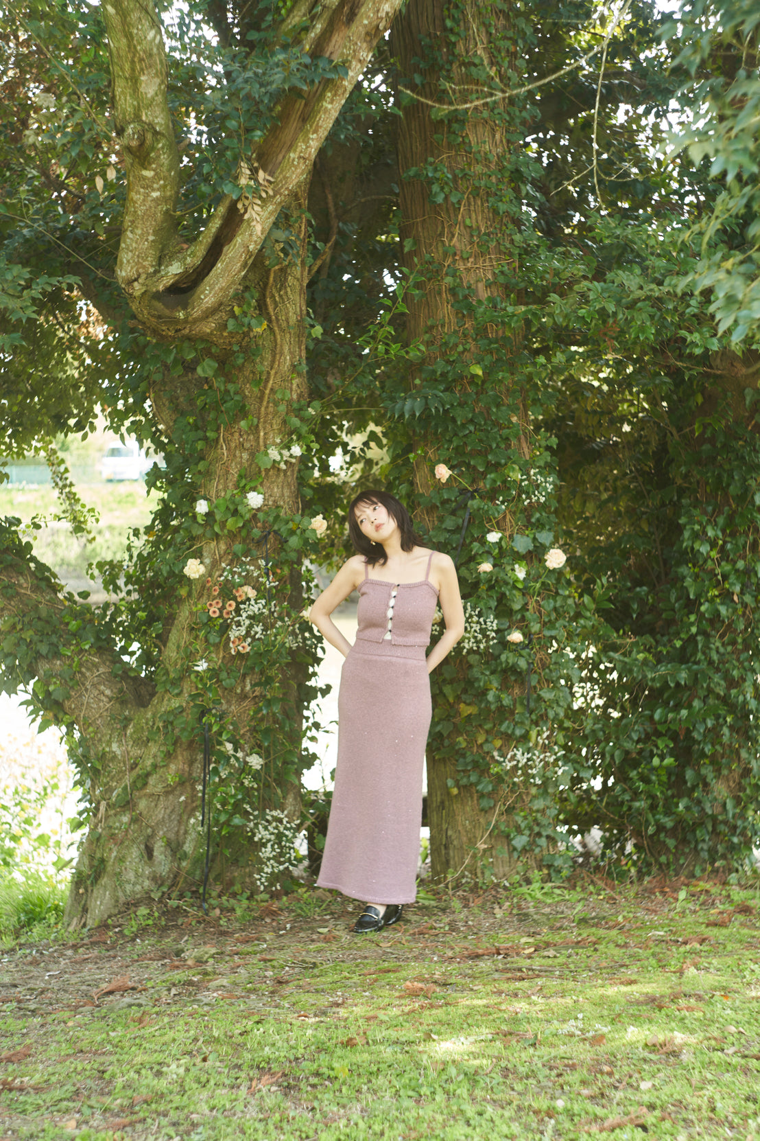 glitter i line maxi skirt
