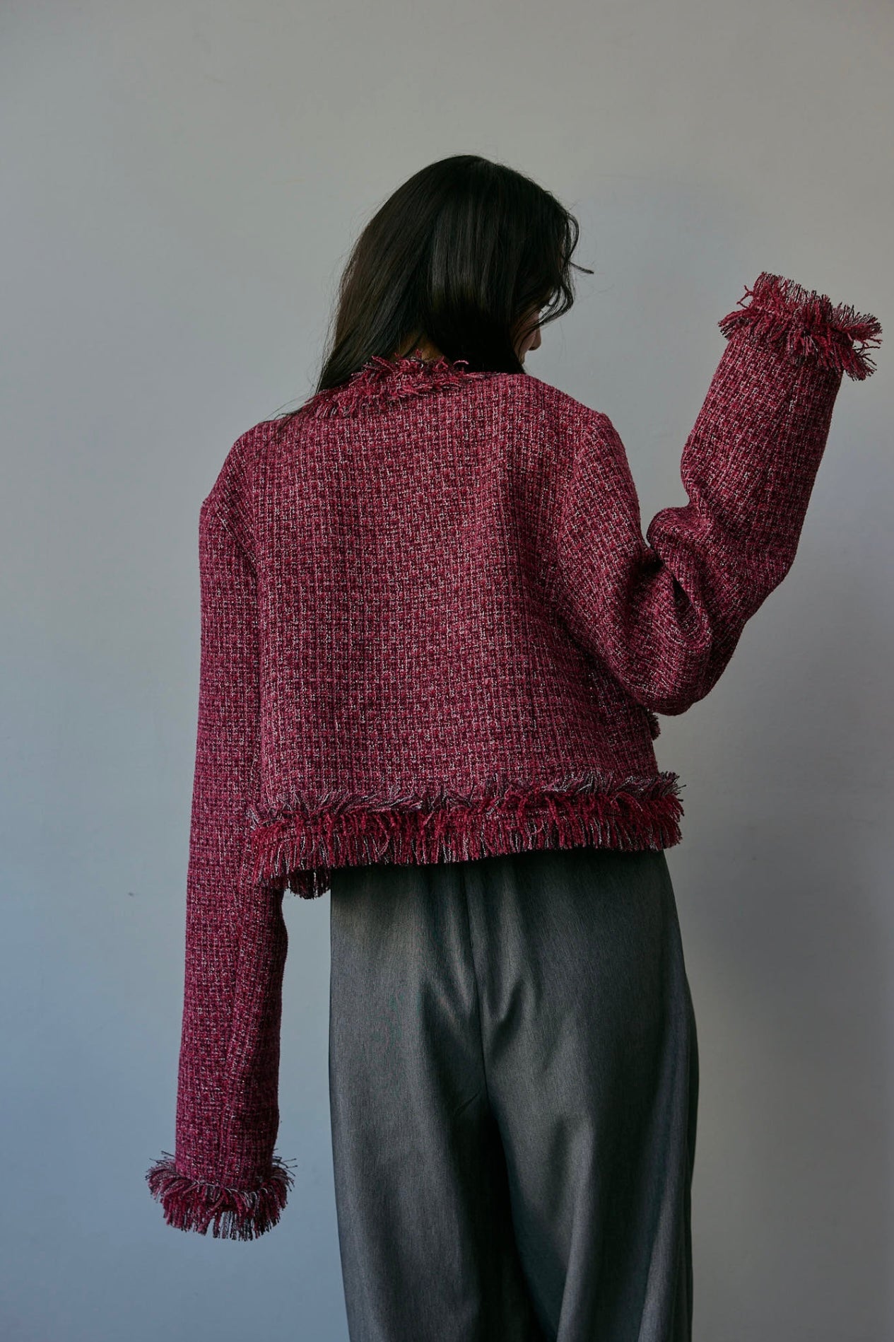 glitter tweed jacket