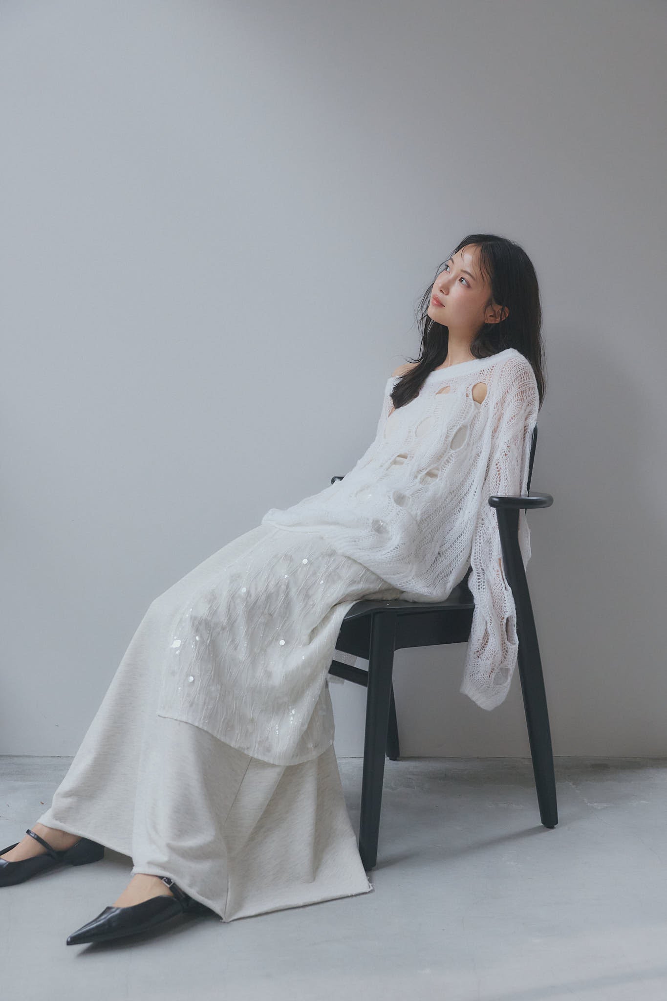 cloudy sheer knit