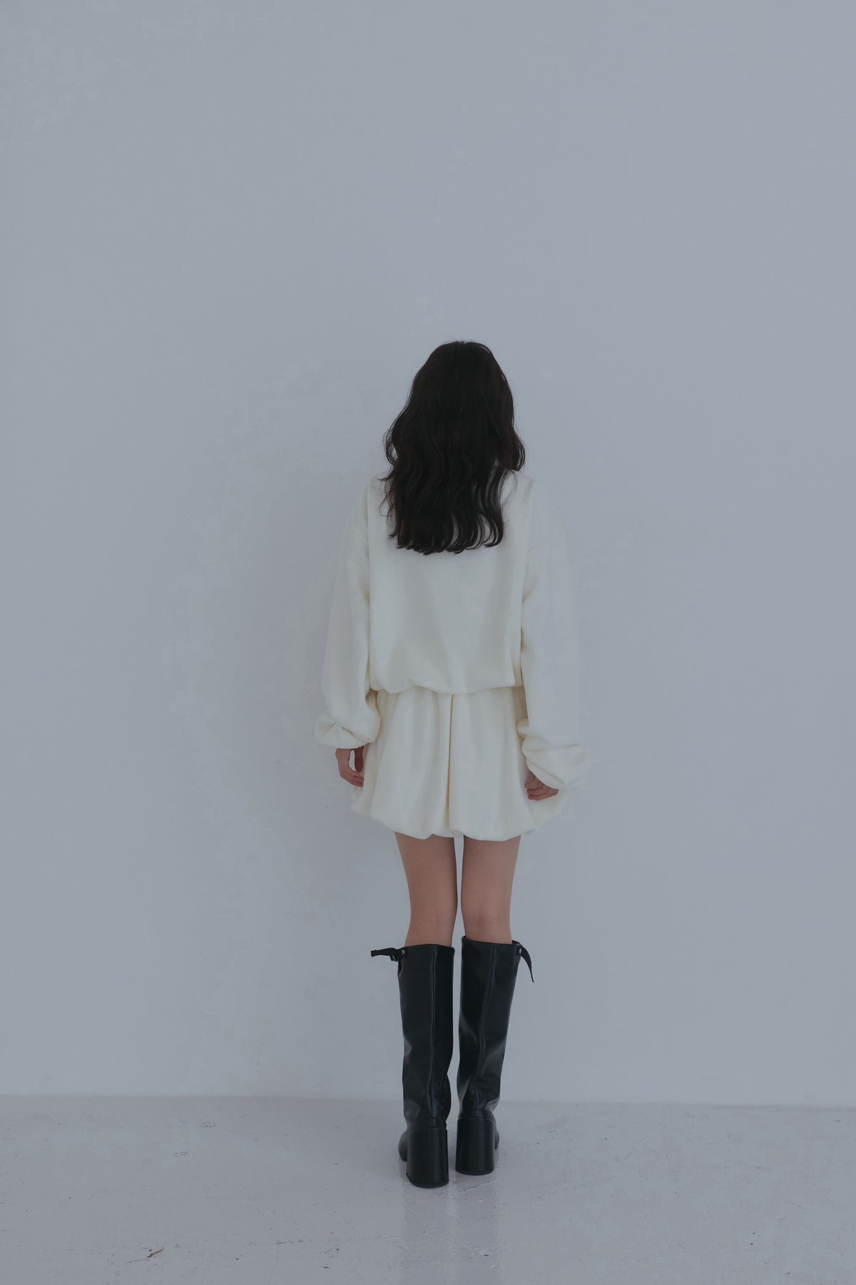 fleece balloon skirt
