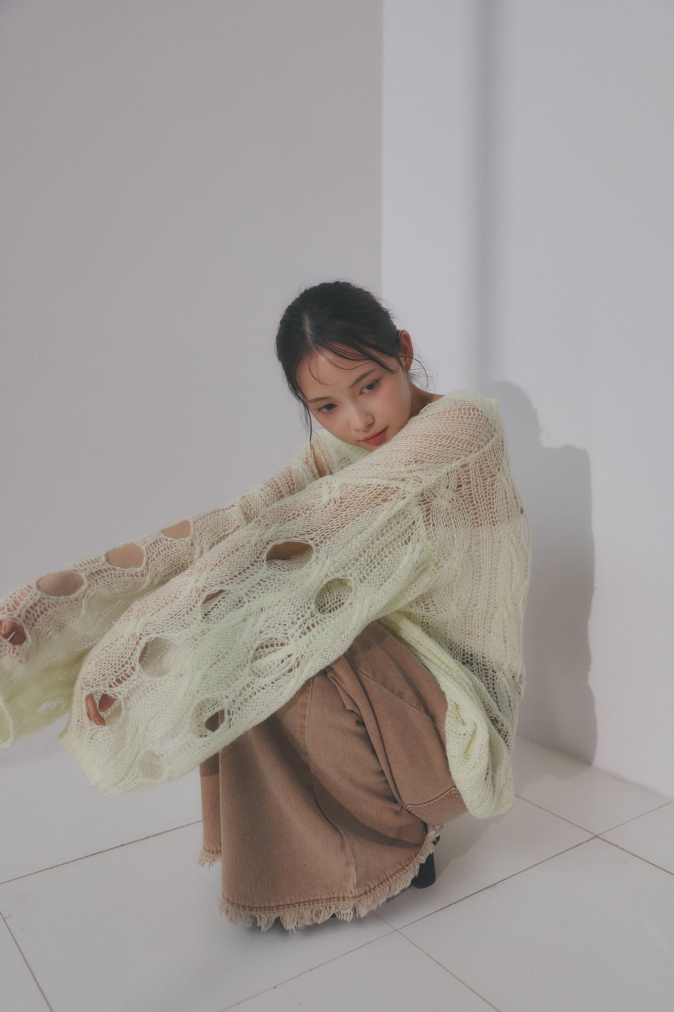 cloudy sheer knit
