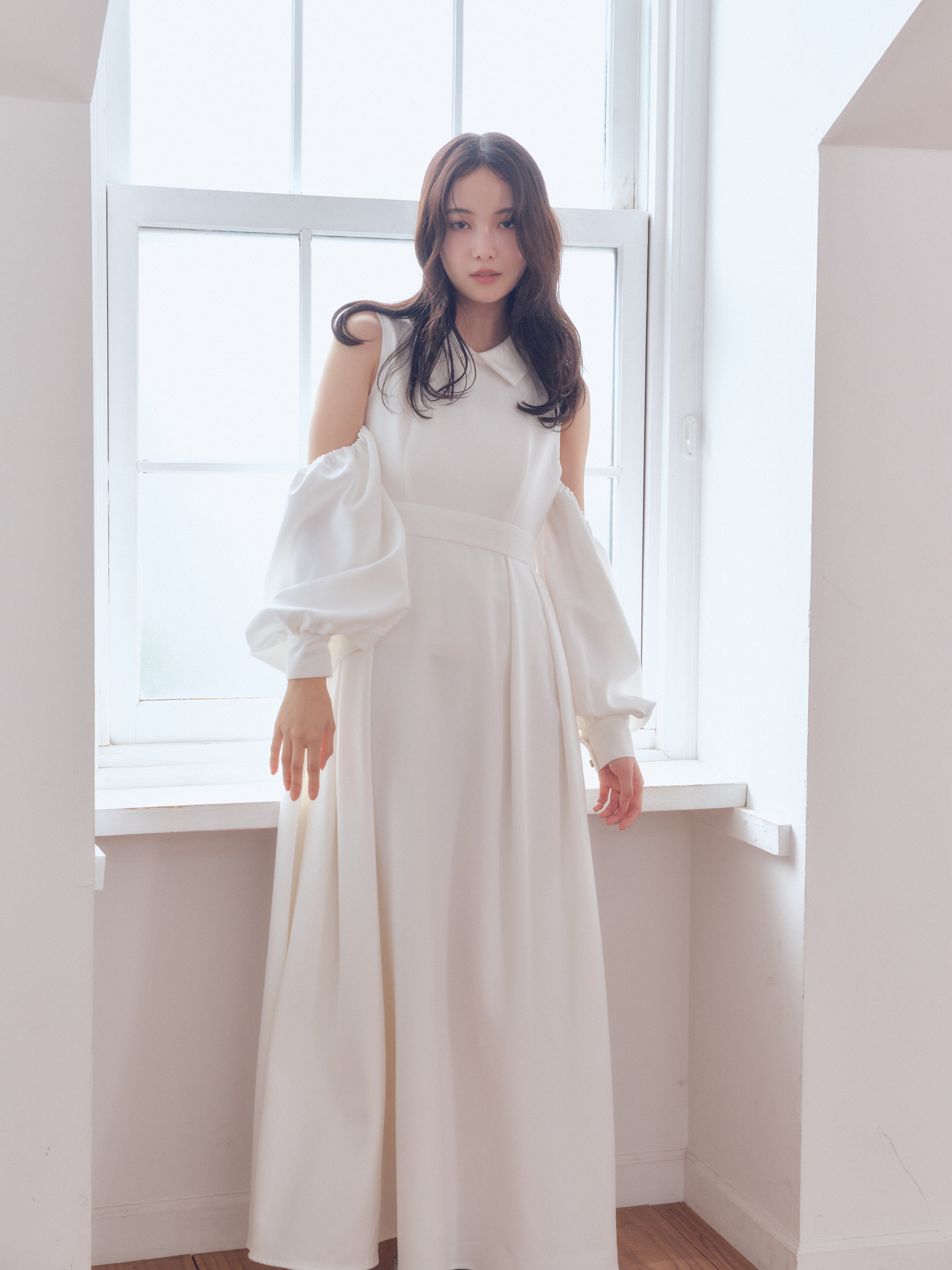 collar design puffy onepiece