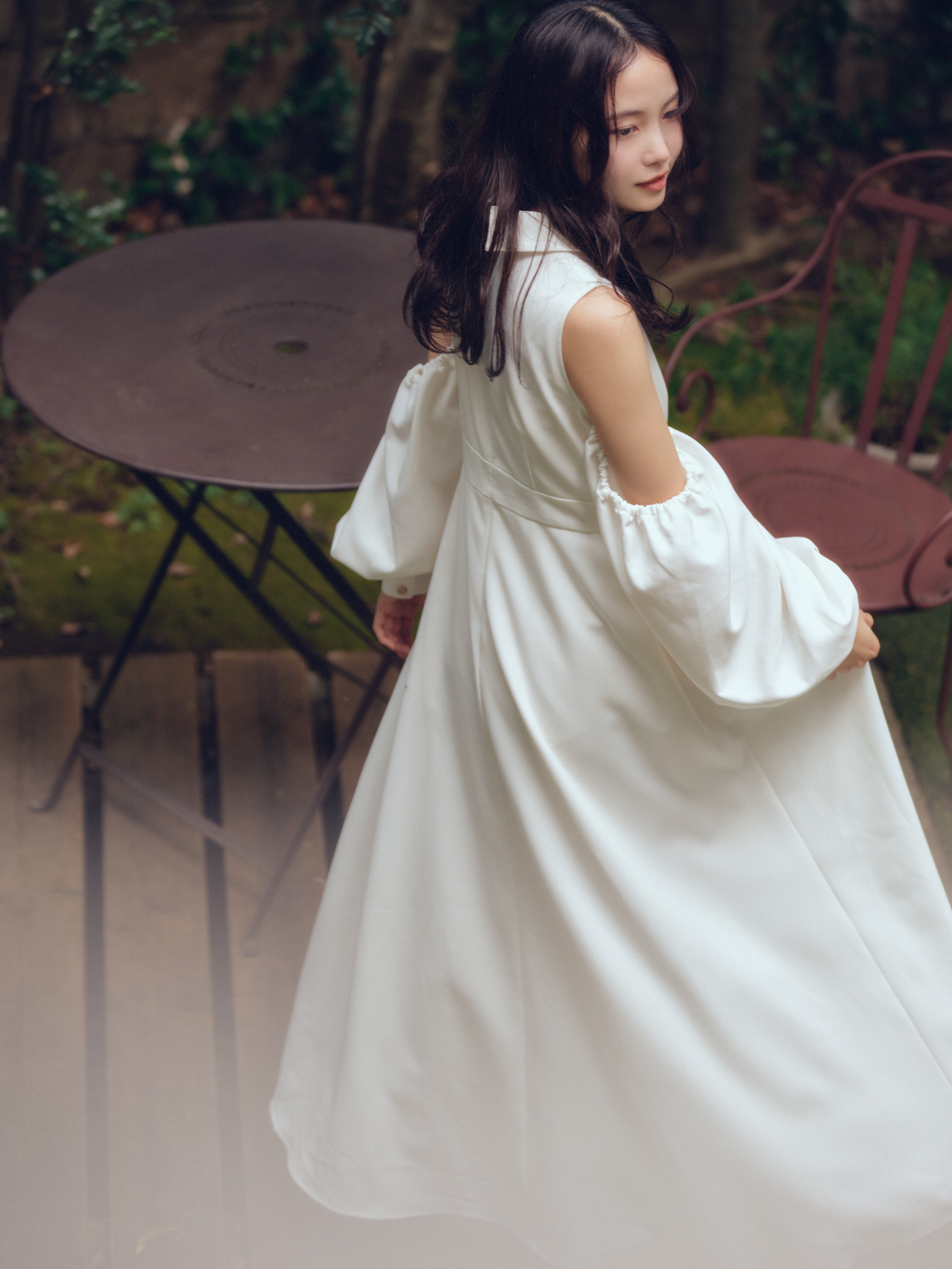collar design puffy onepiece