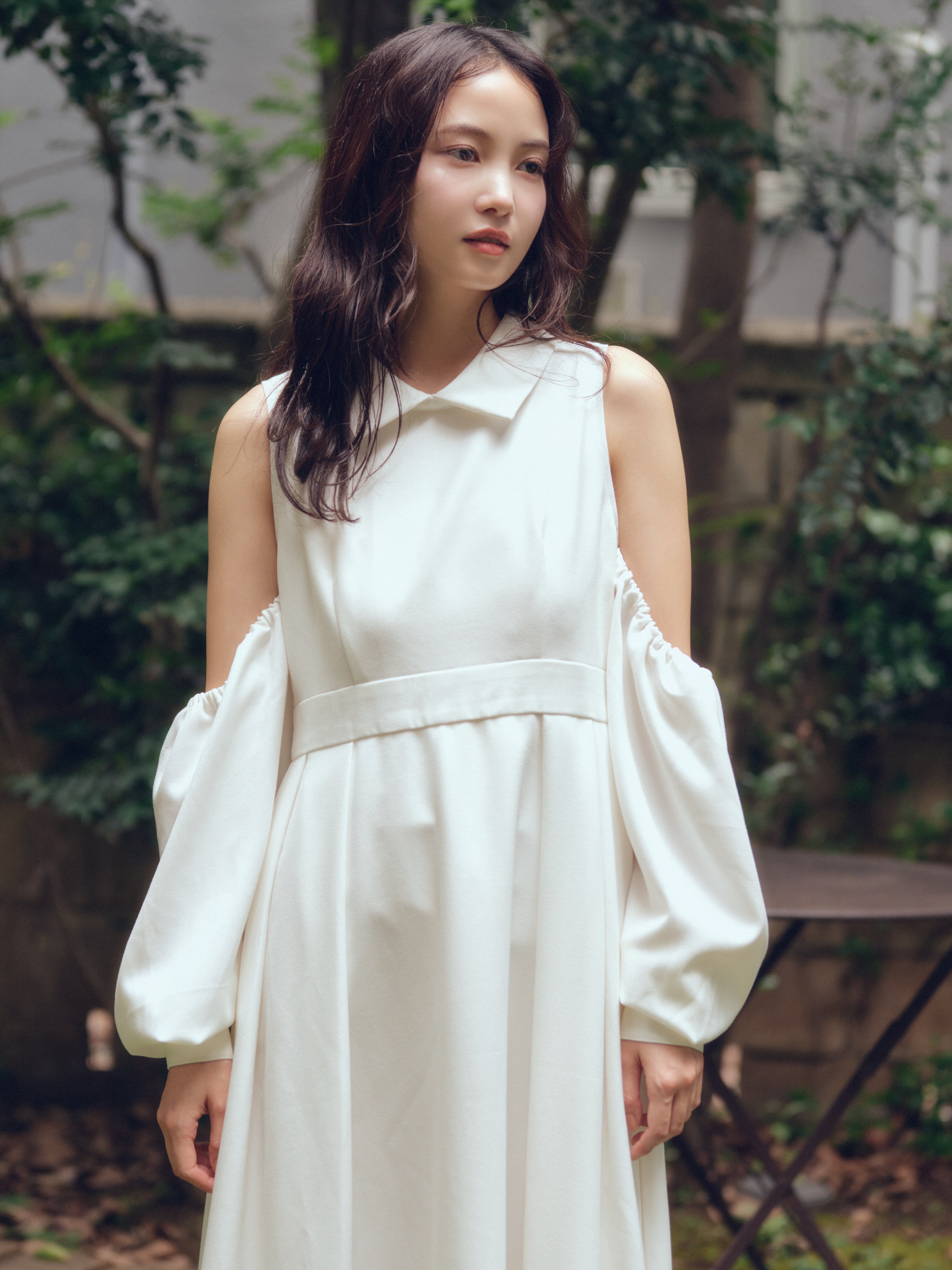 collar design puffy onepiece