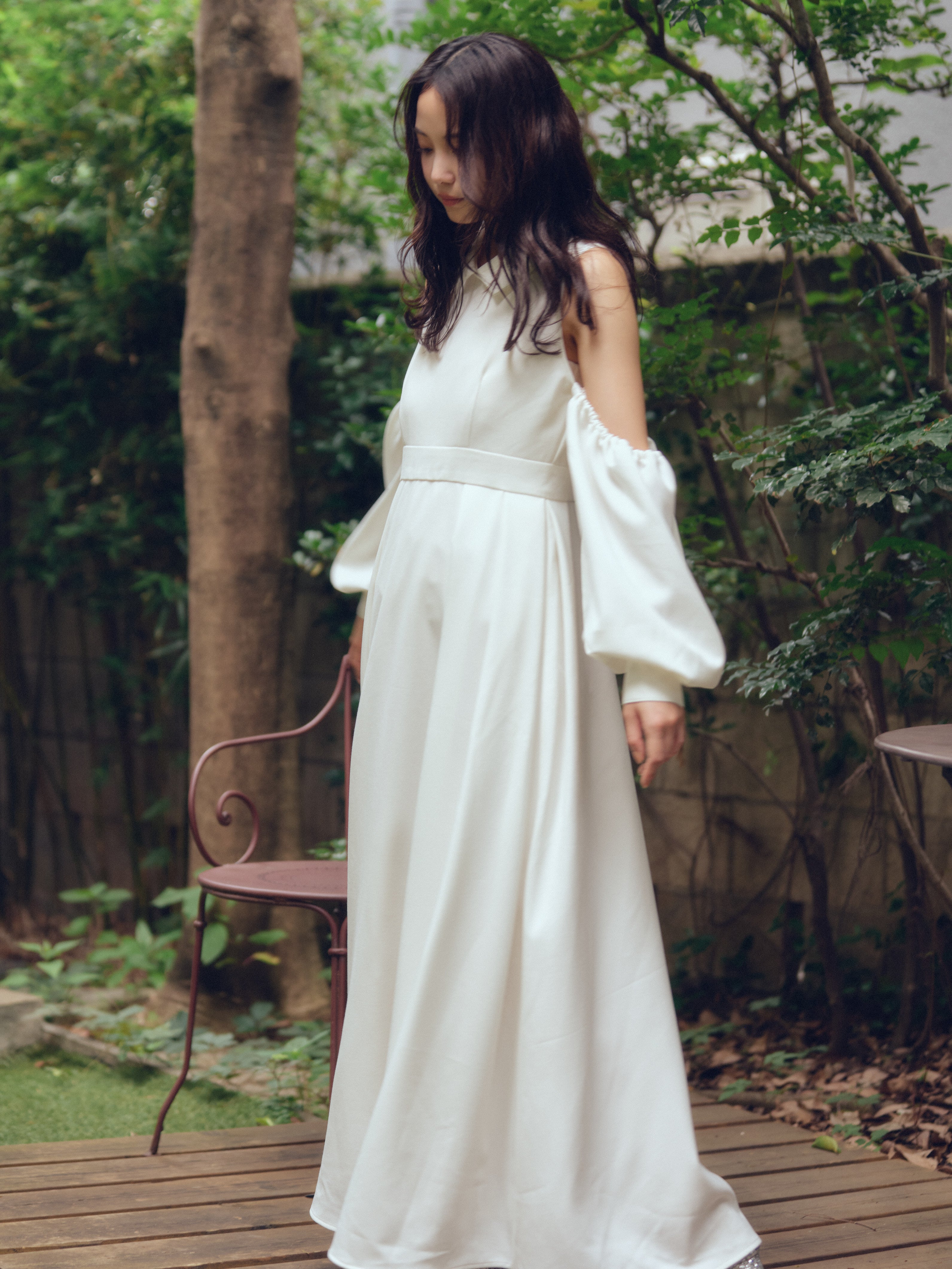 collar design puffy onepiece