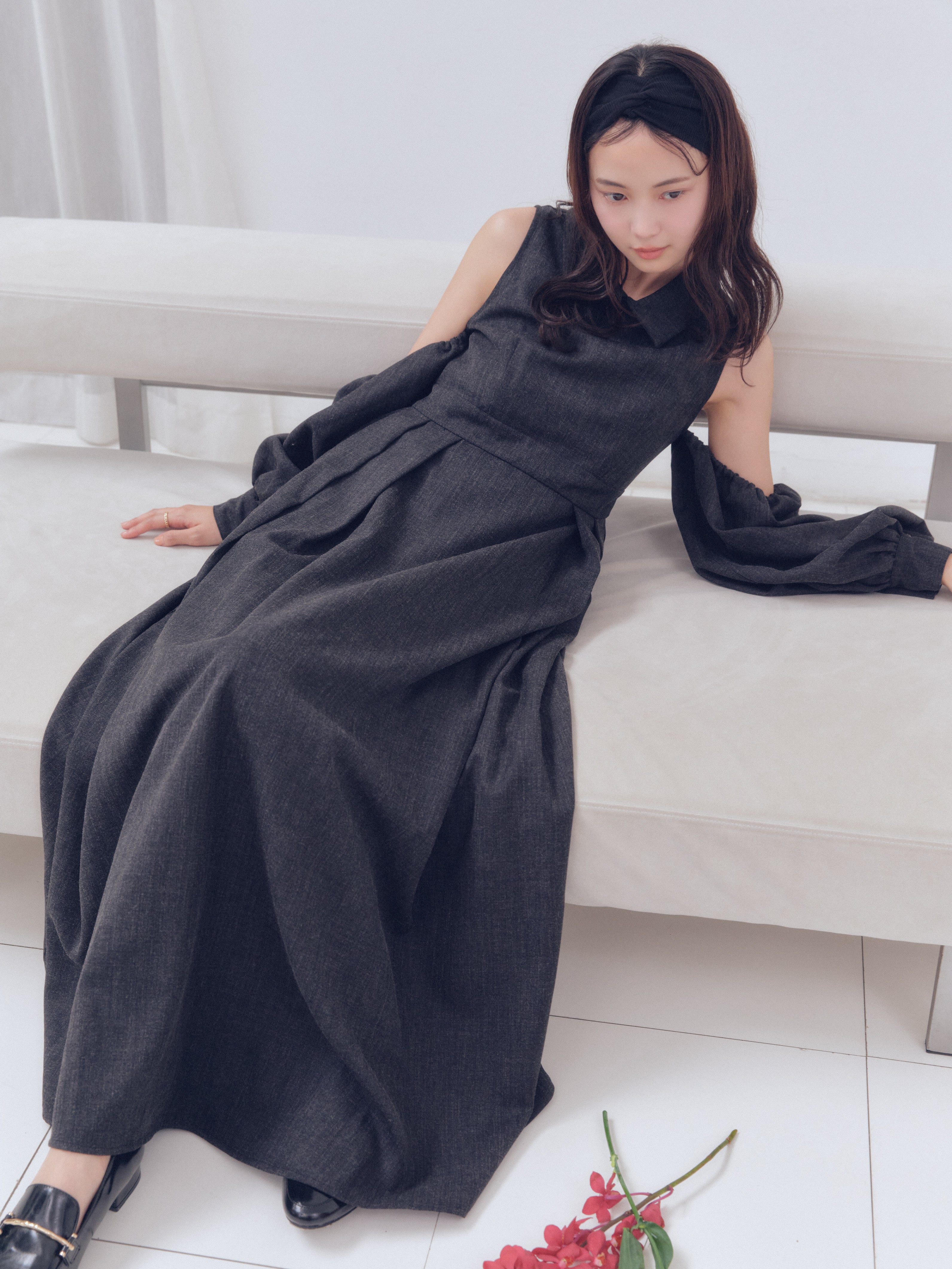 collar design puffy onepiece