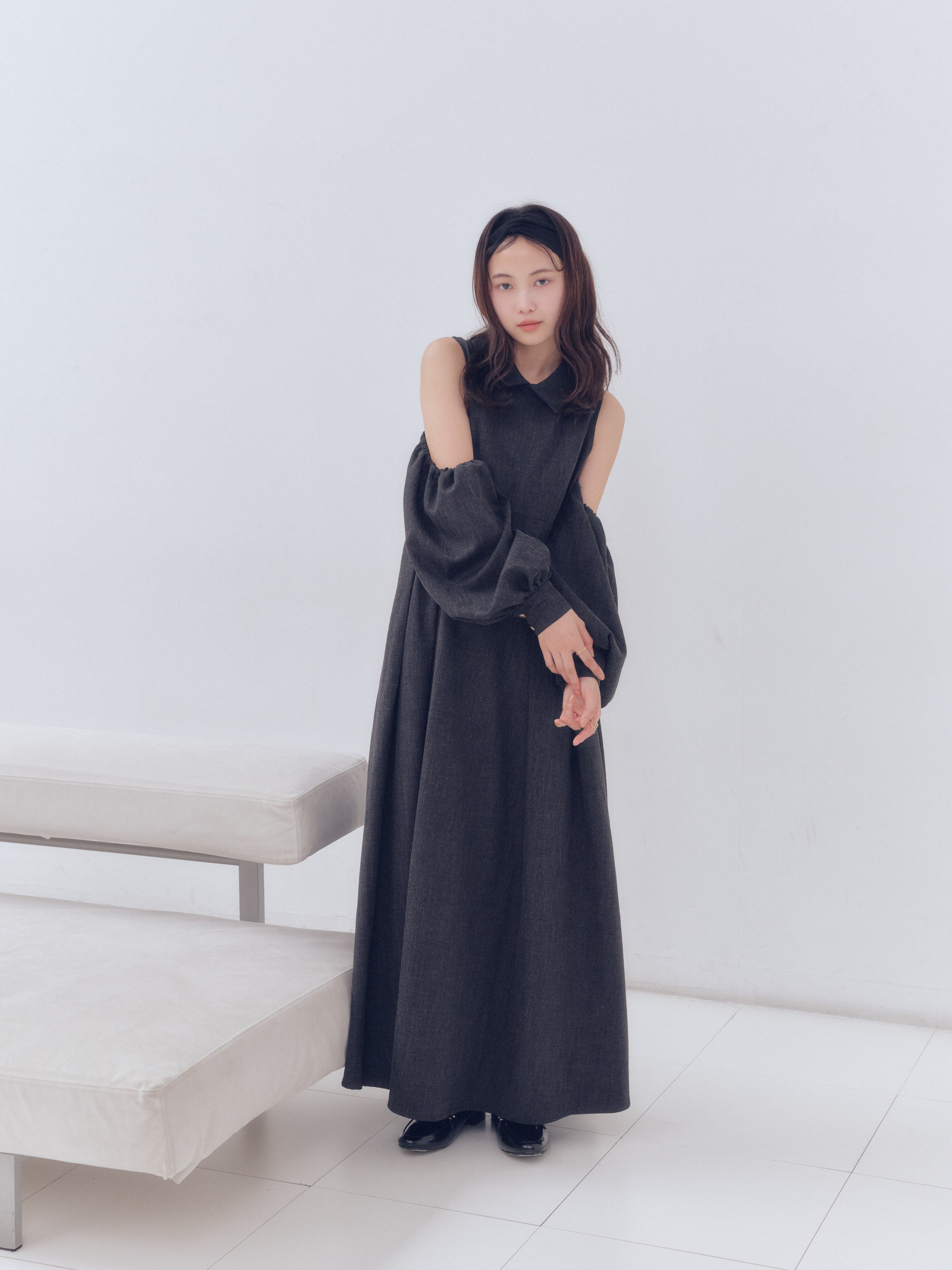 collar design puffy onepiece