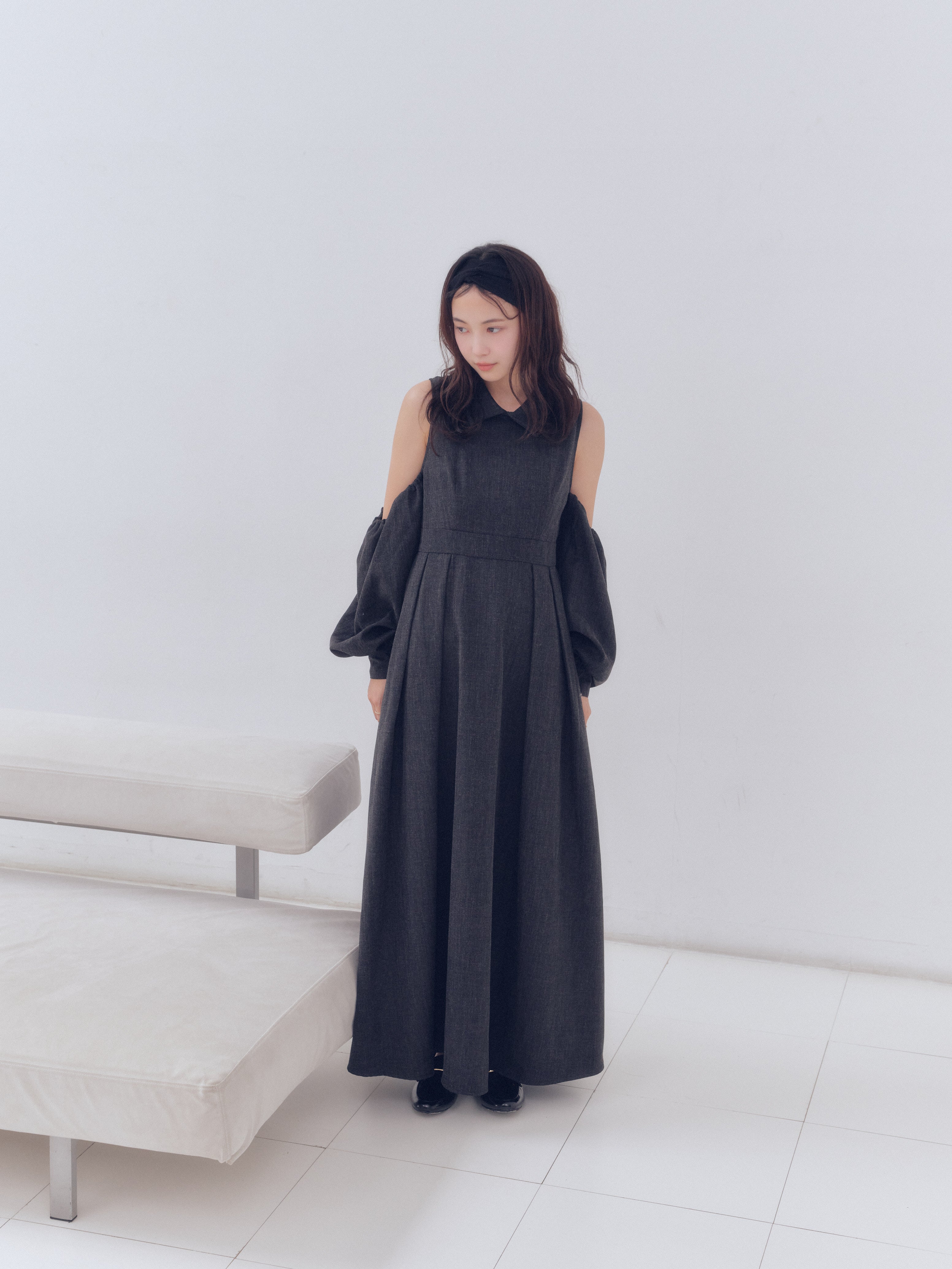 collar design puffy onepiece