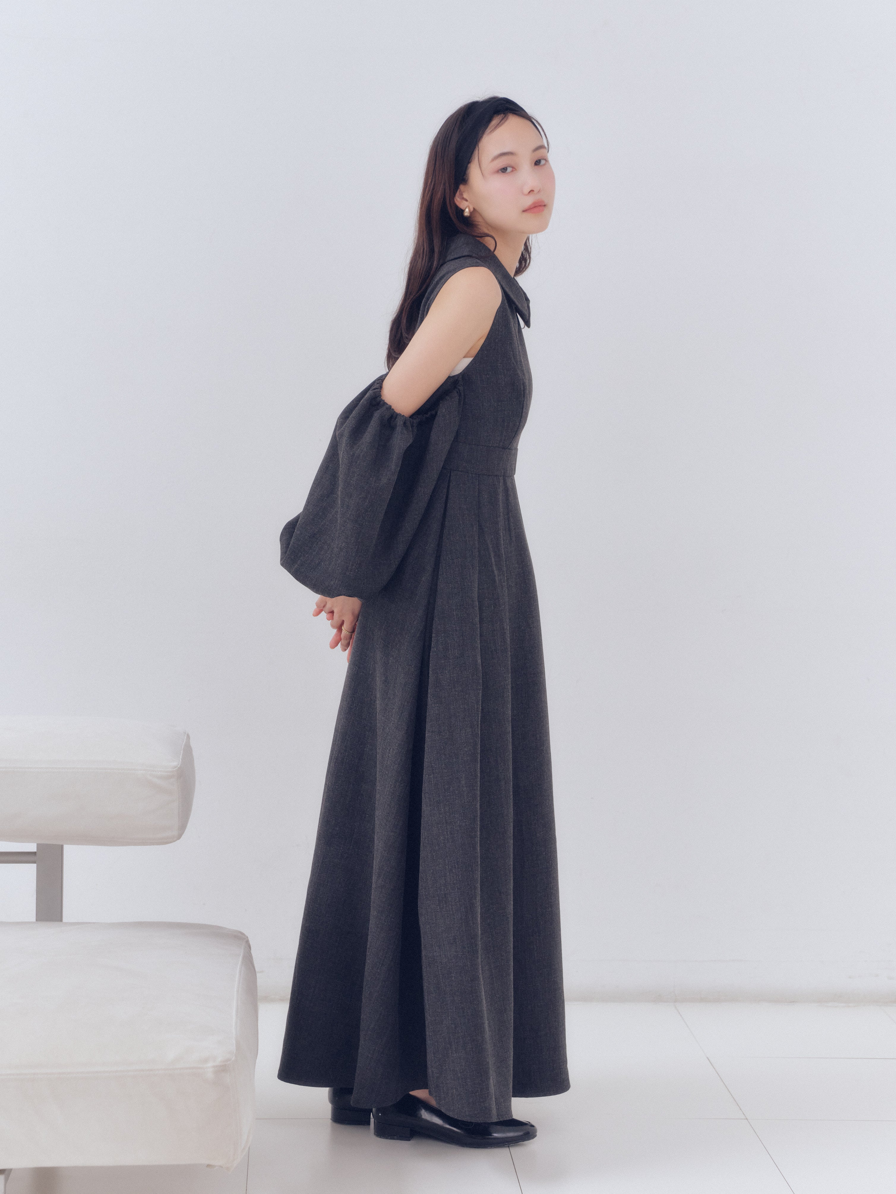 collar design puffy onepiece