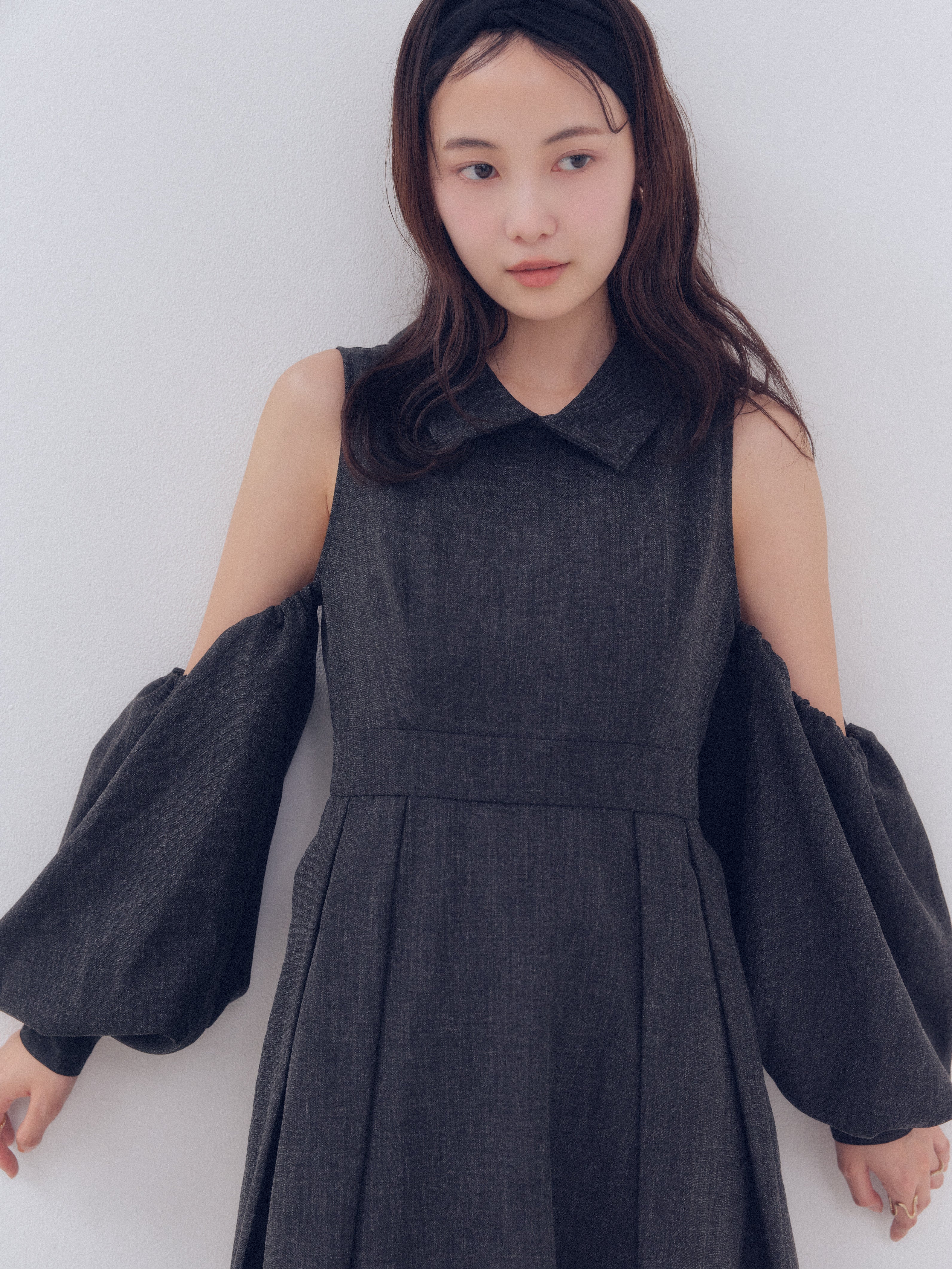 collar design puffy onepiece