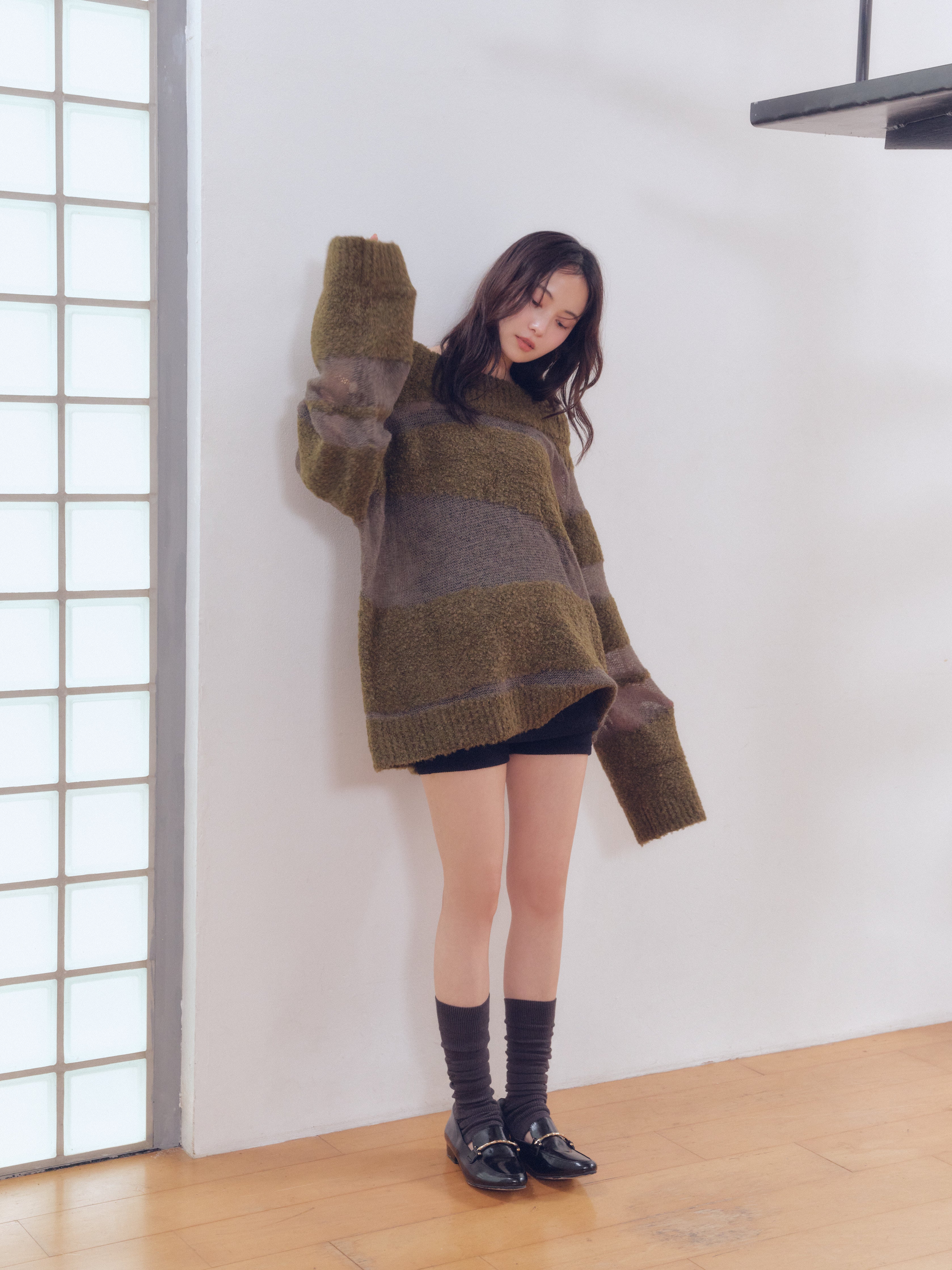 sheer pattern knit