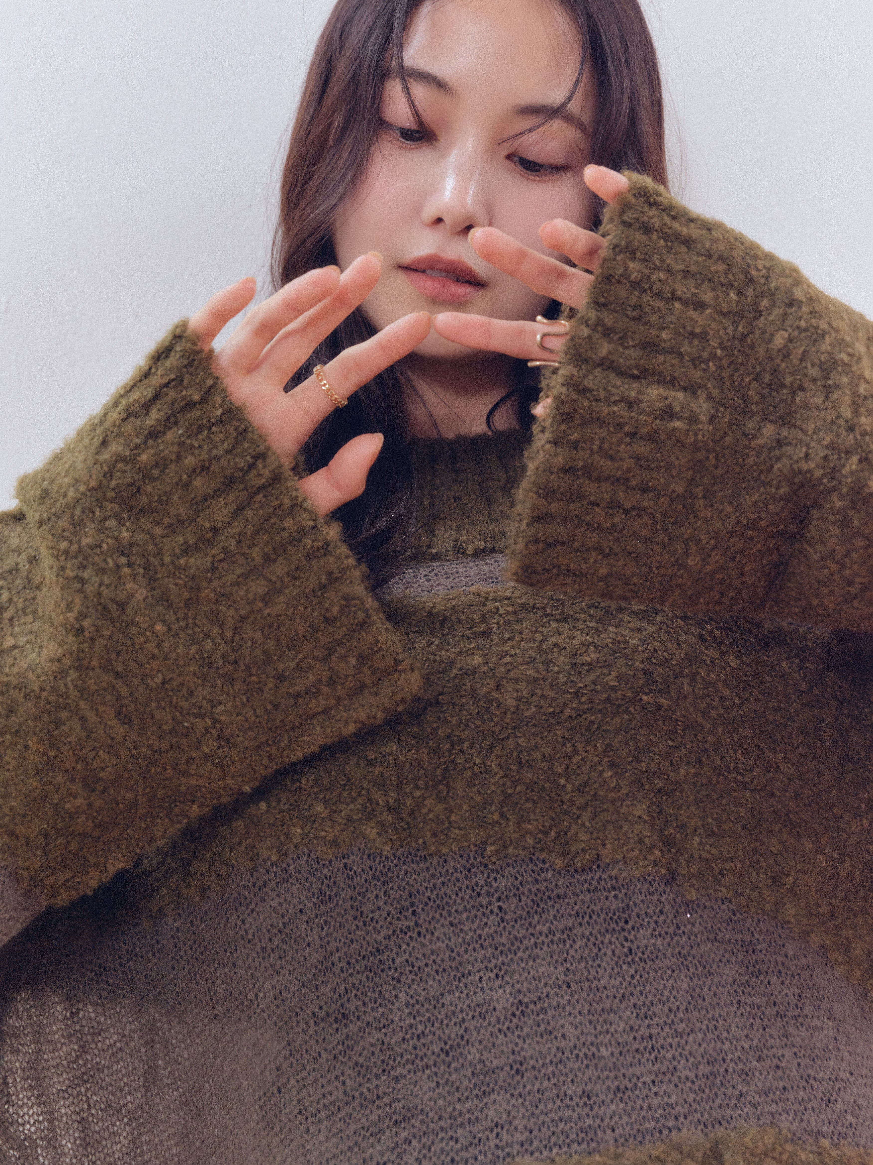 sheer pattern knit