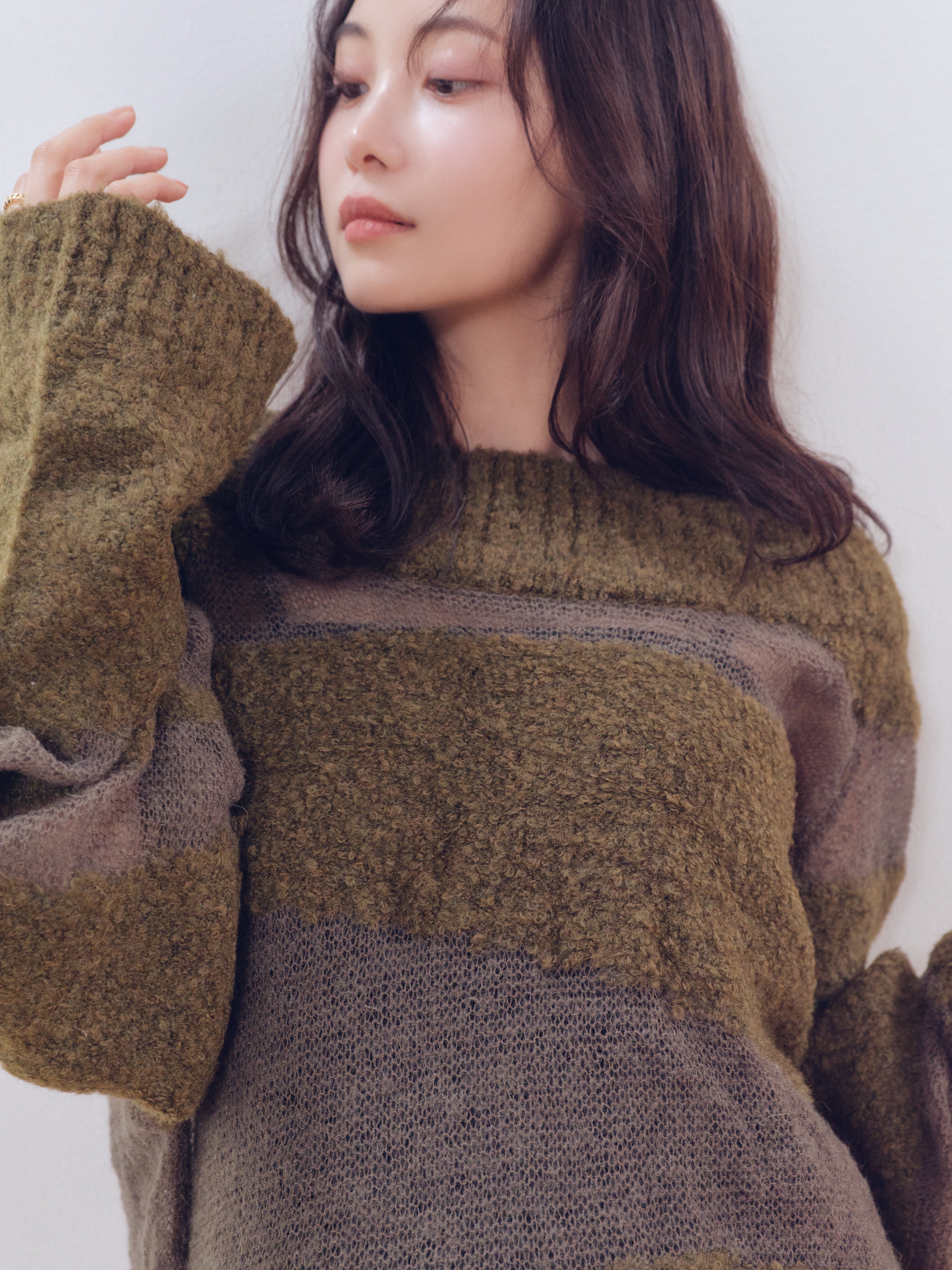 sheer pattern knit