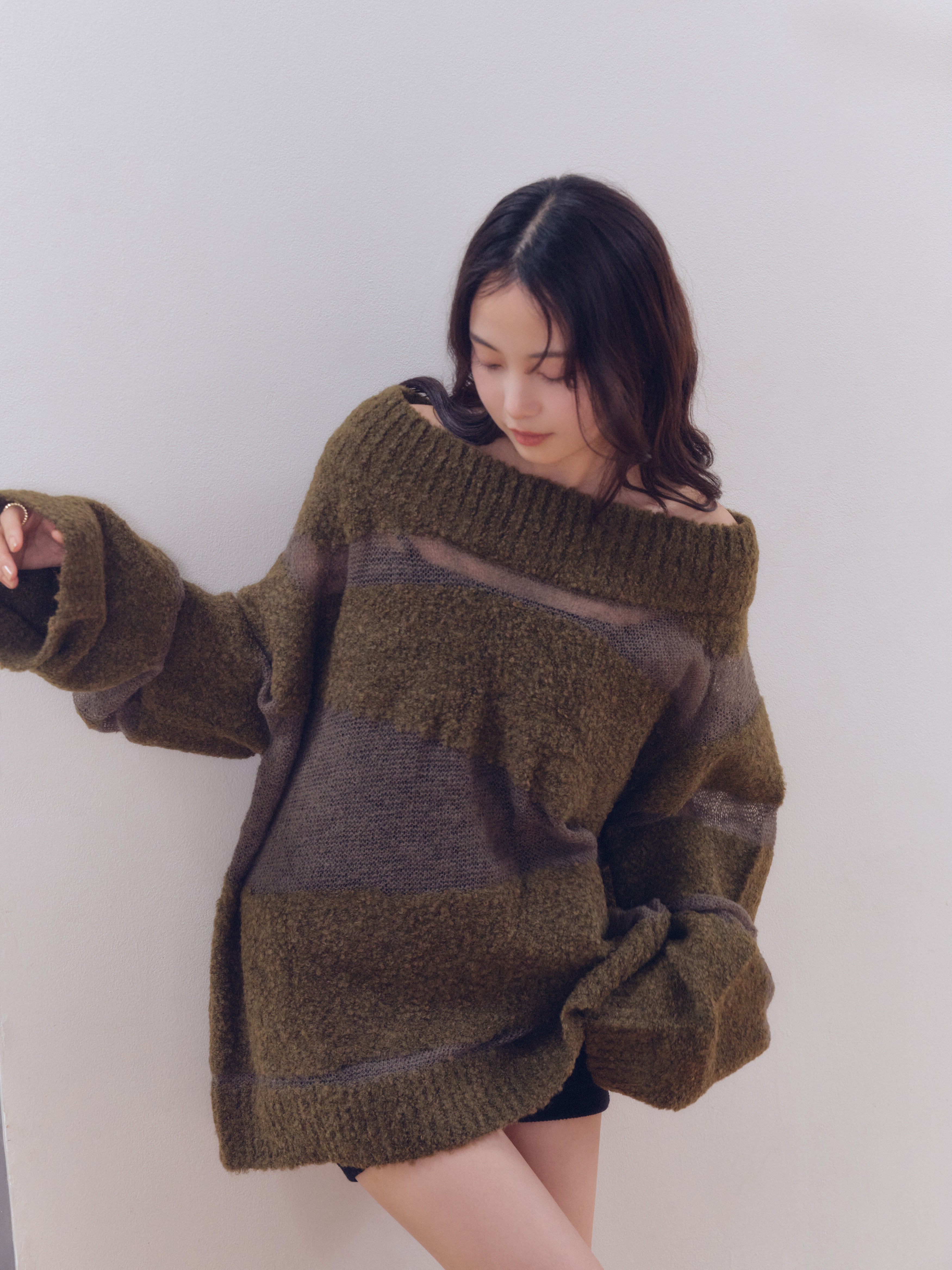 sheer pattern knit