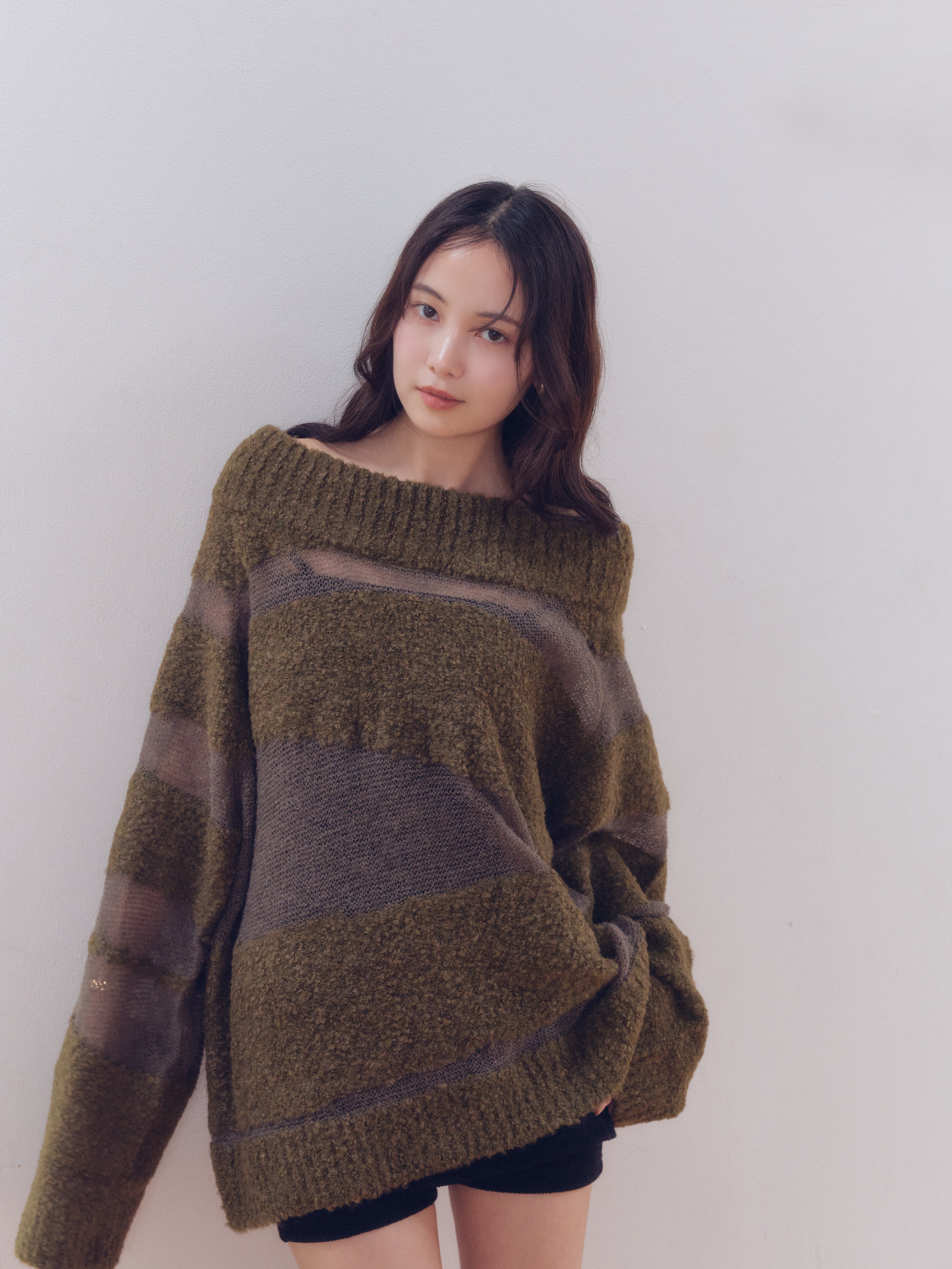 sheer pattern knit