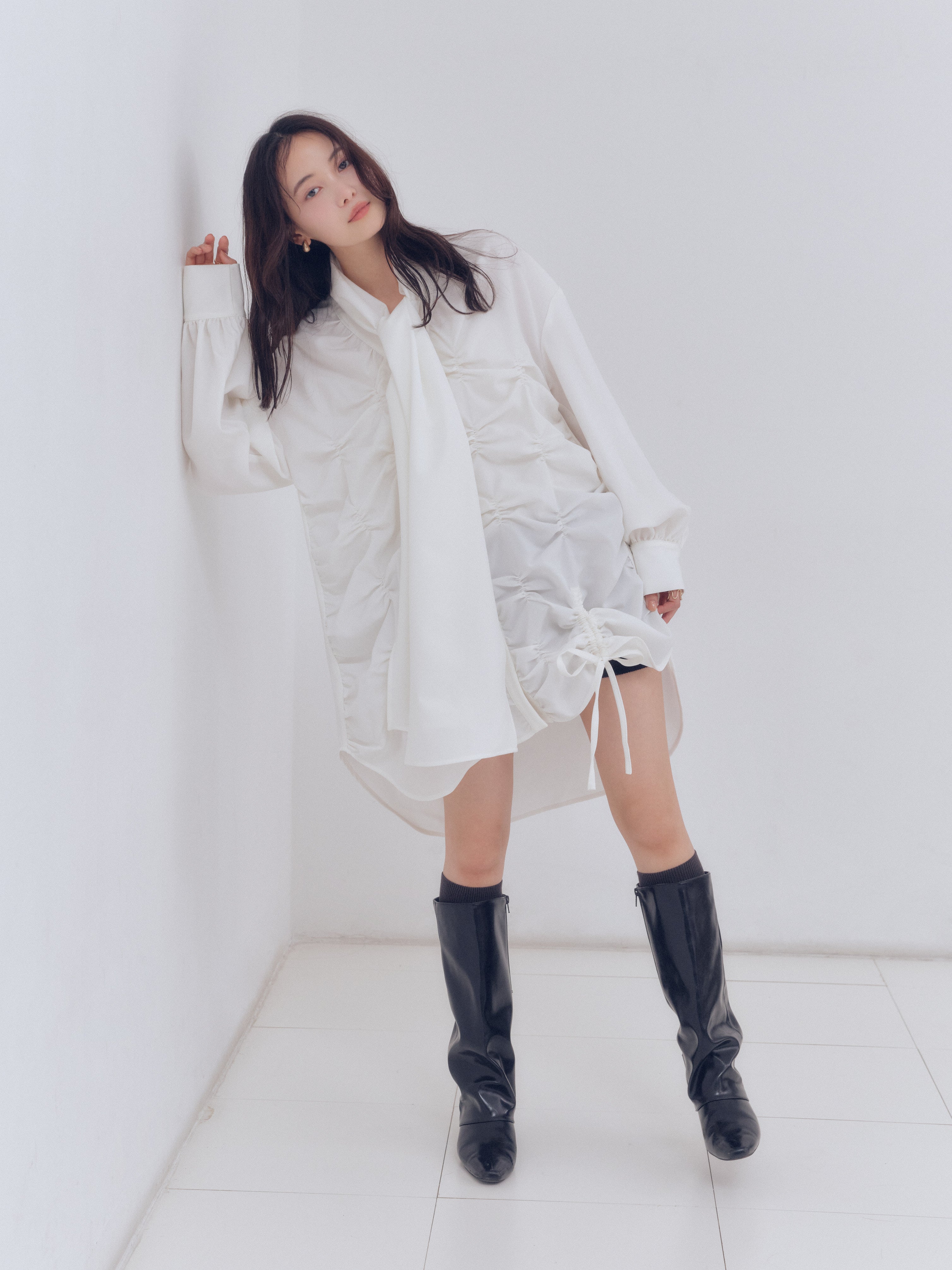drawstring tie tunic