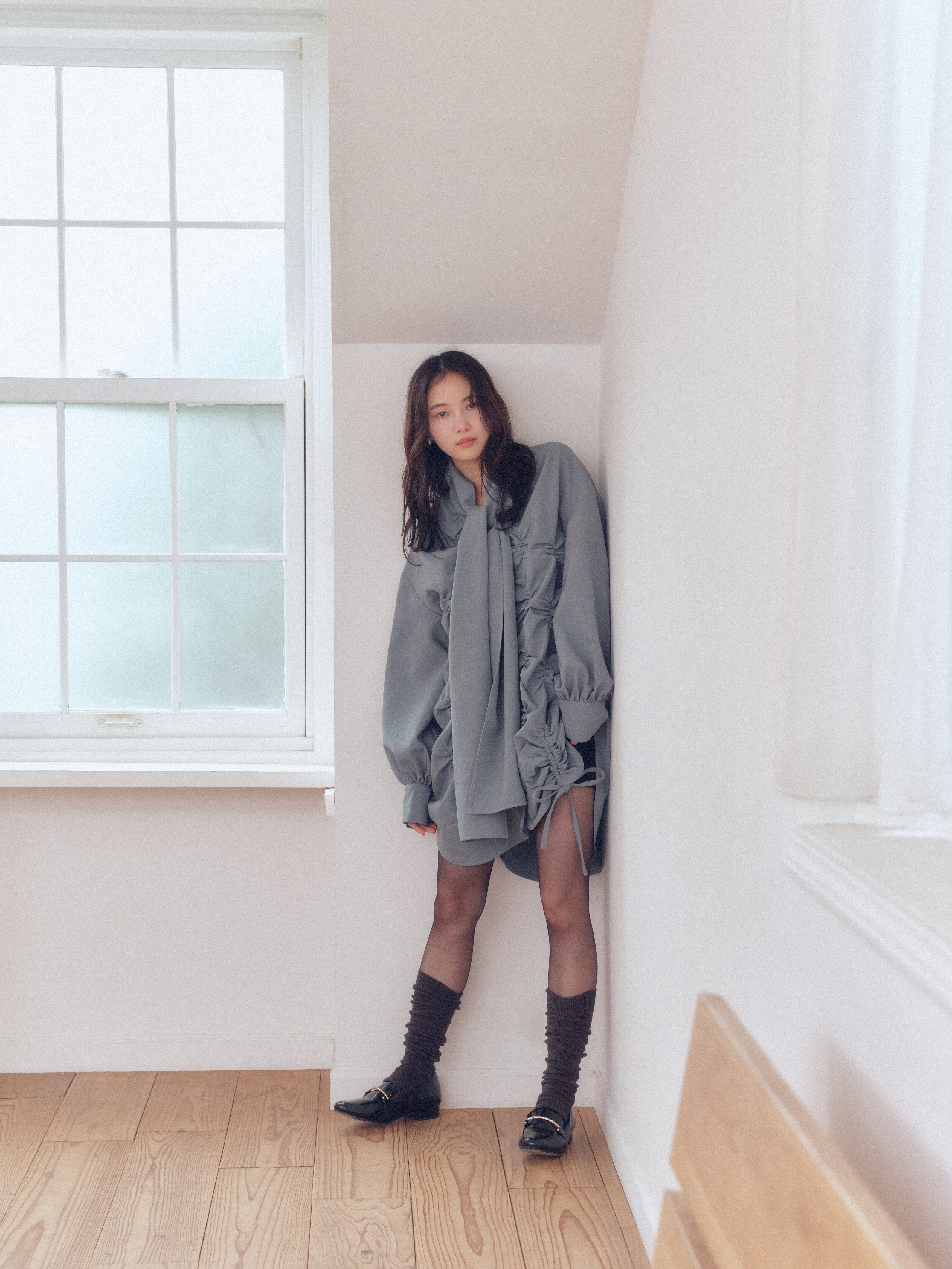 drawstring tie tunic