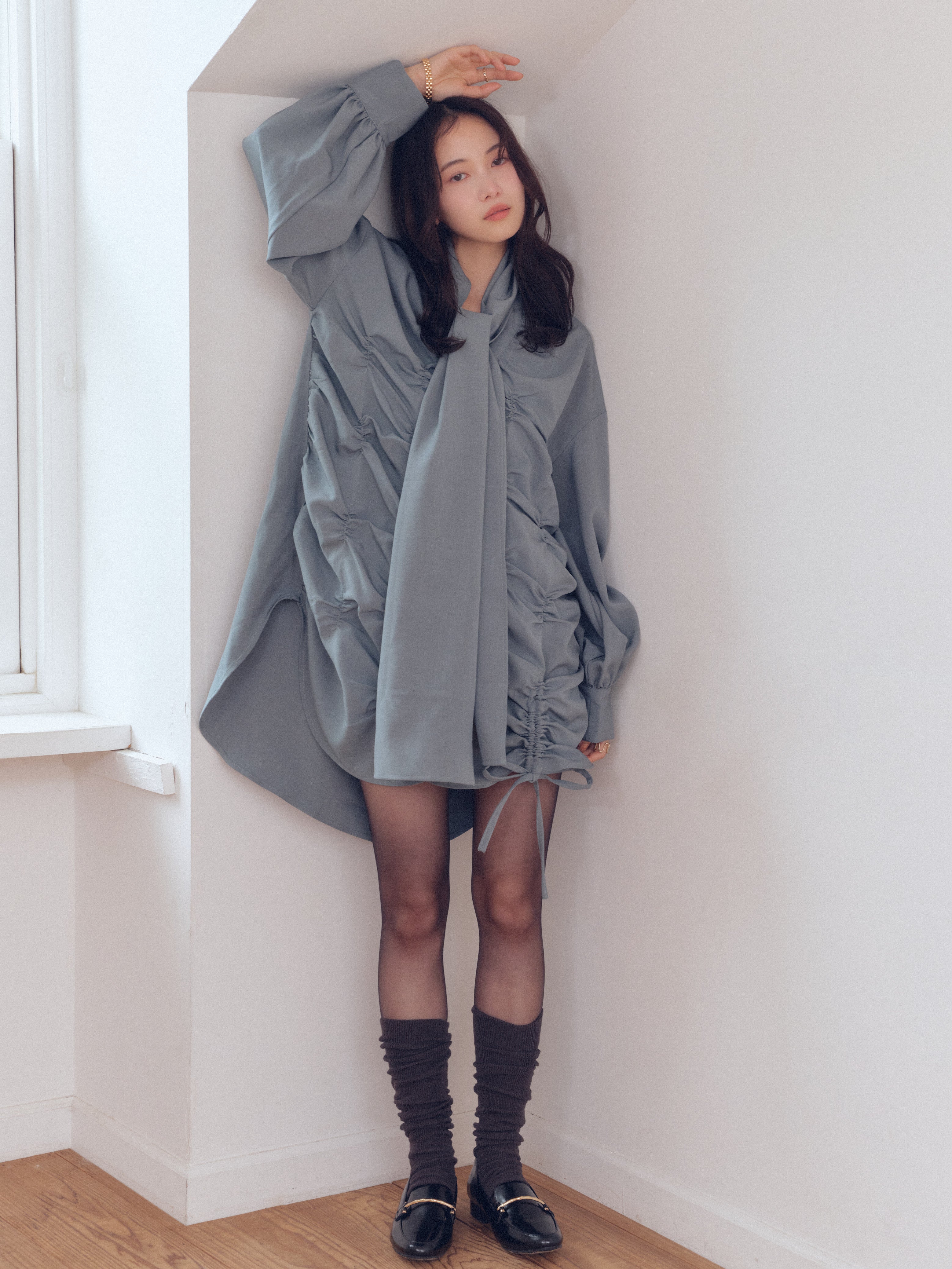 drawstring tie tunic