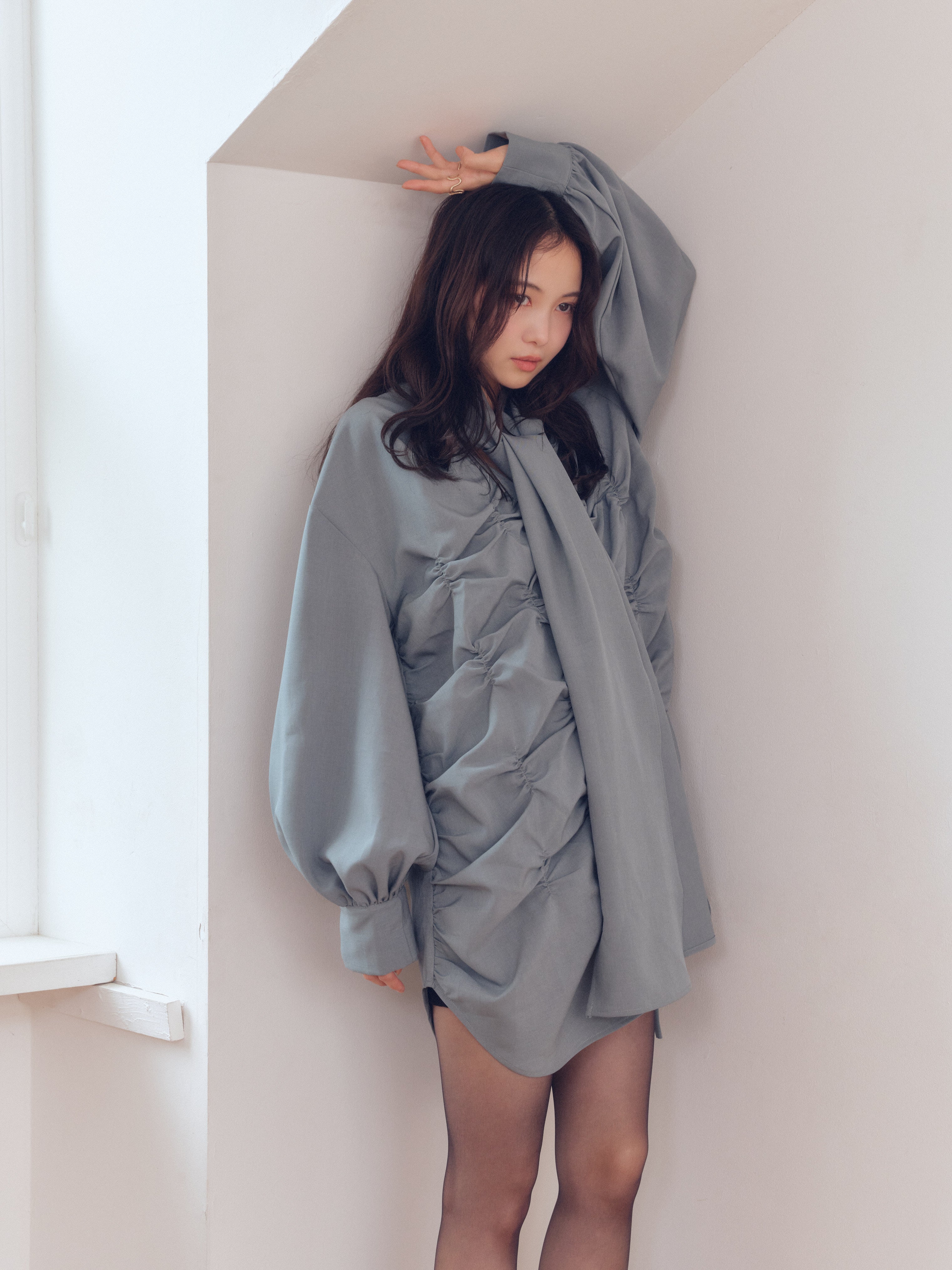 drawstring tie tunic