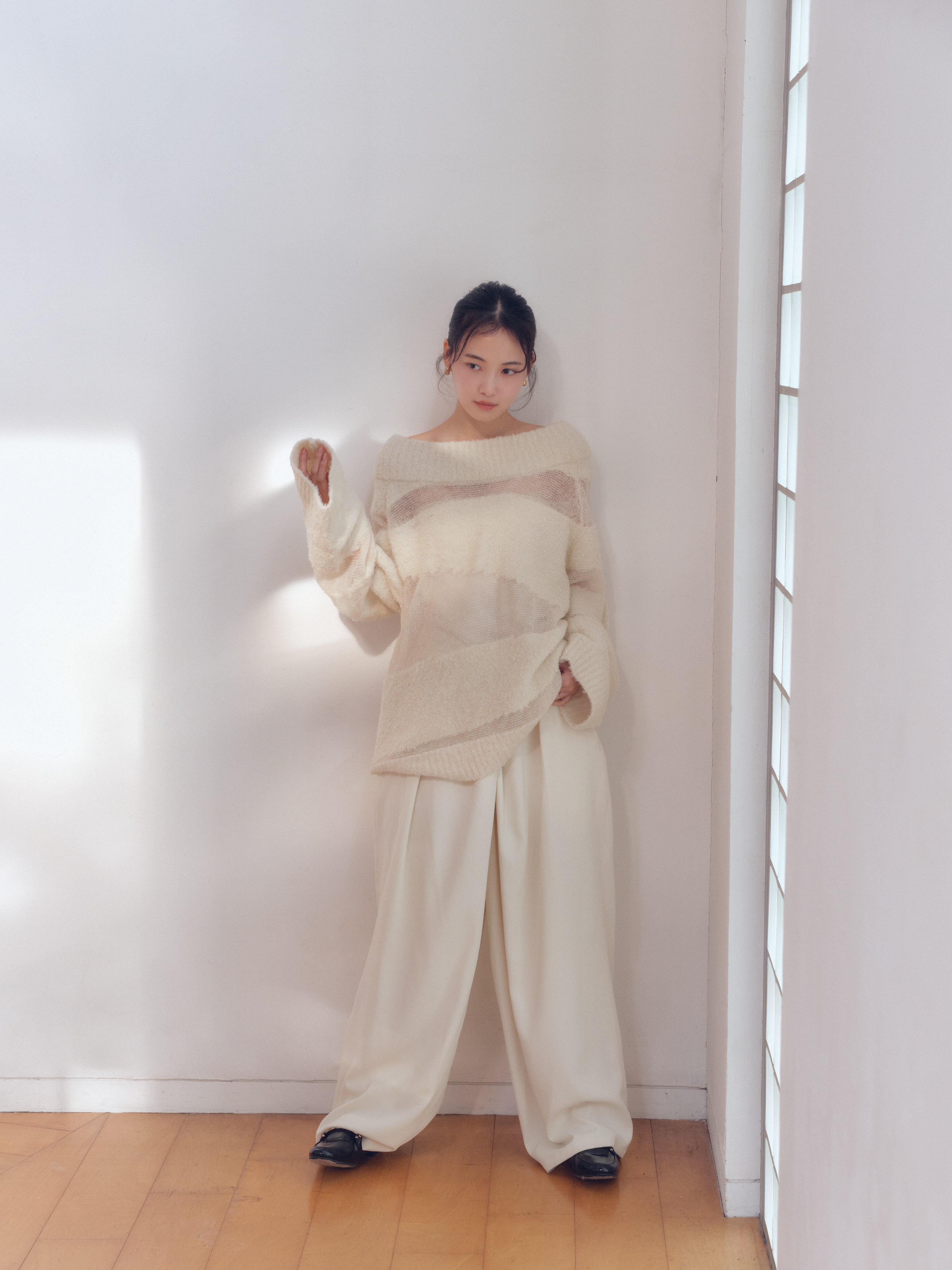 sheer pattern knit