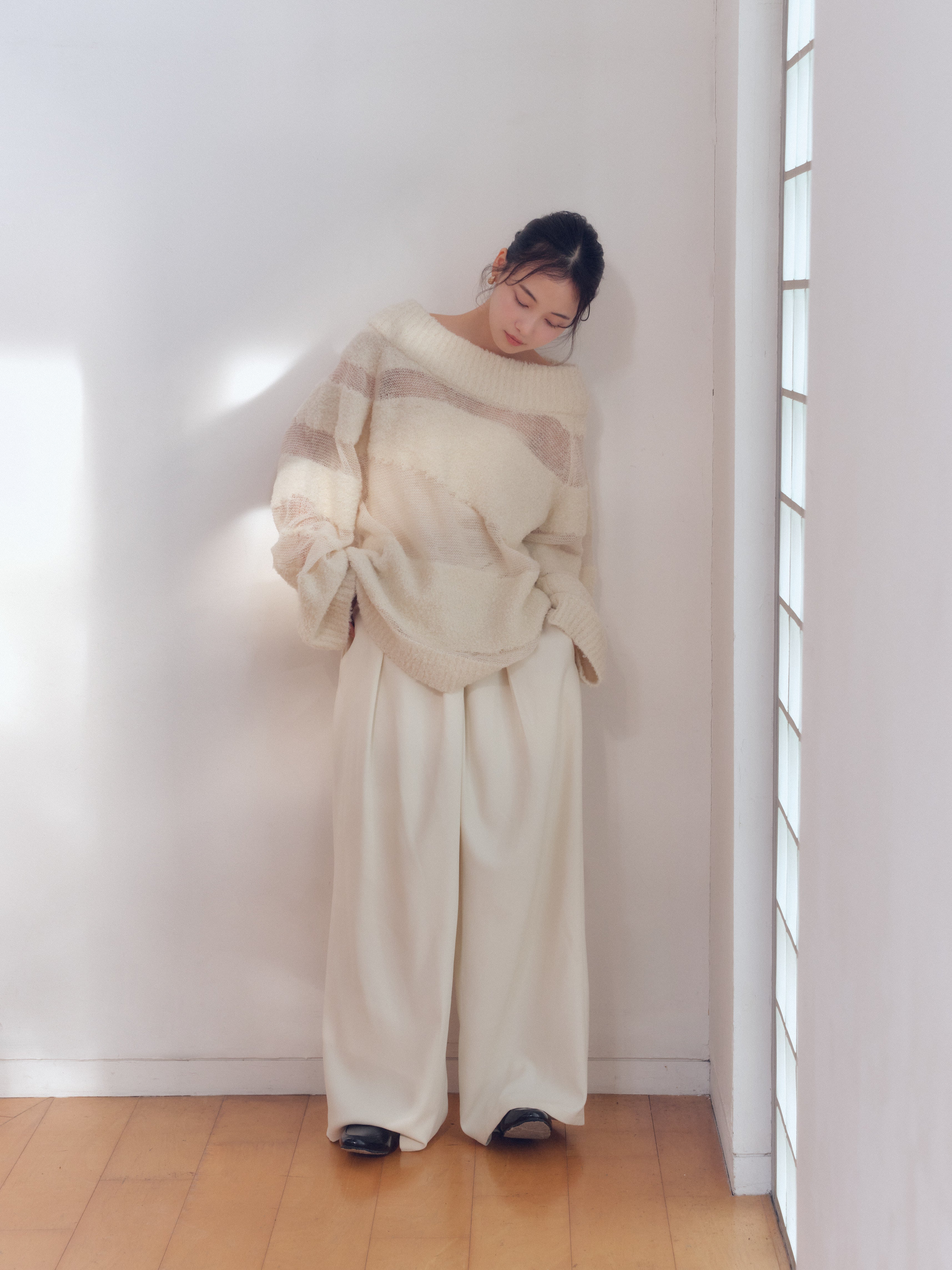 sheer pattern knit