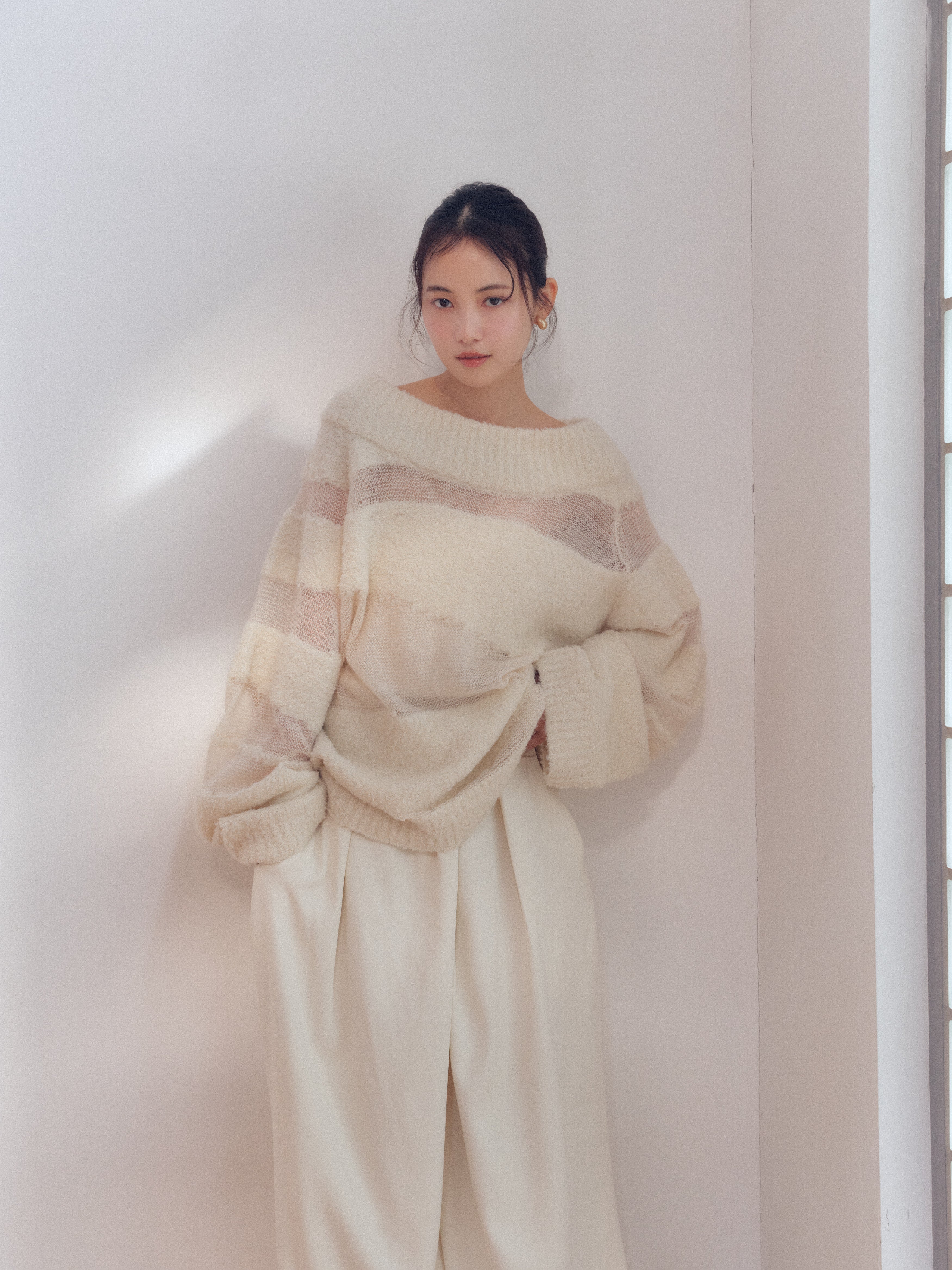 sheer pattern knit