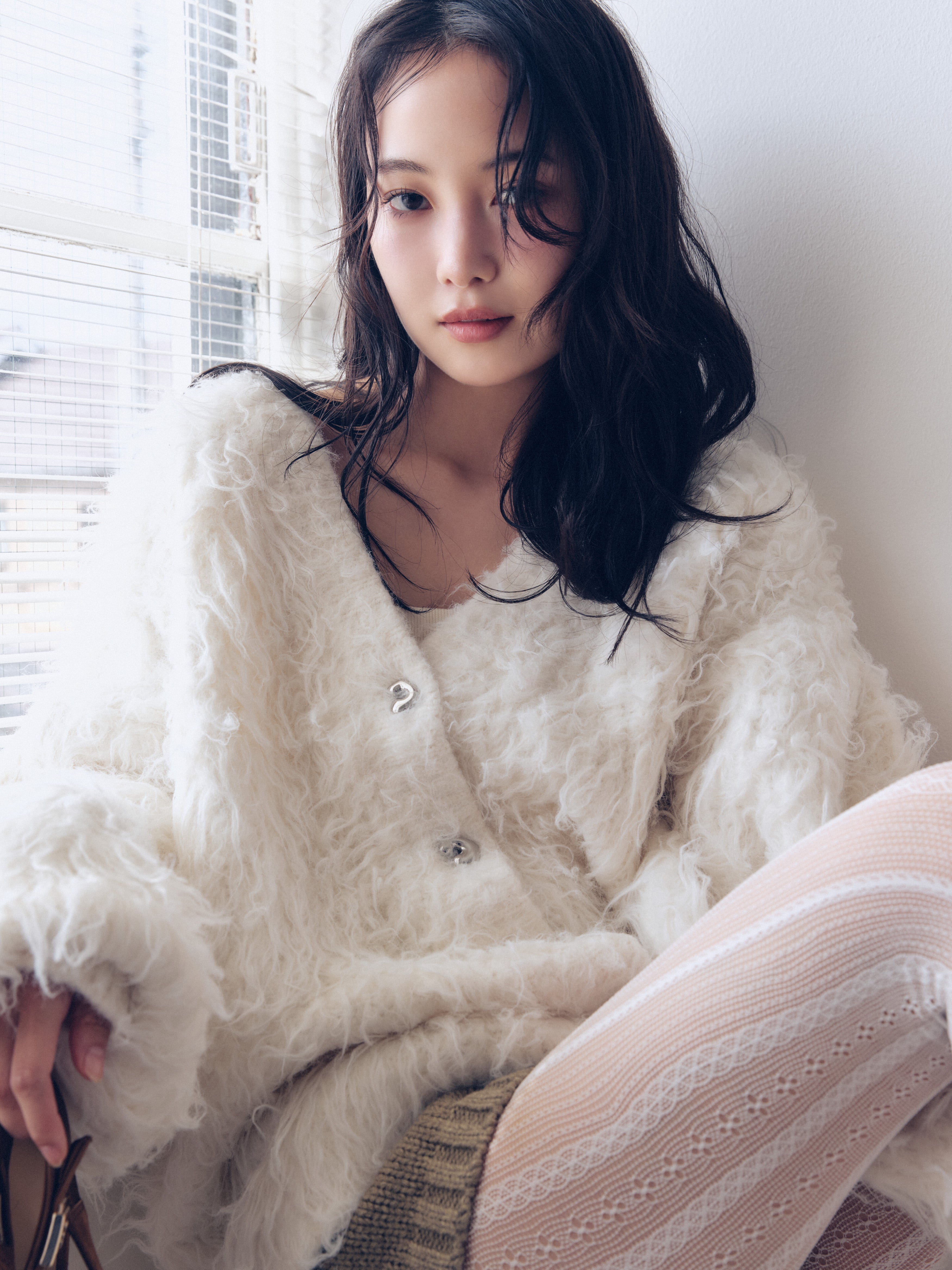 unique button knit cardigan