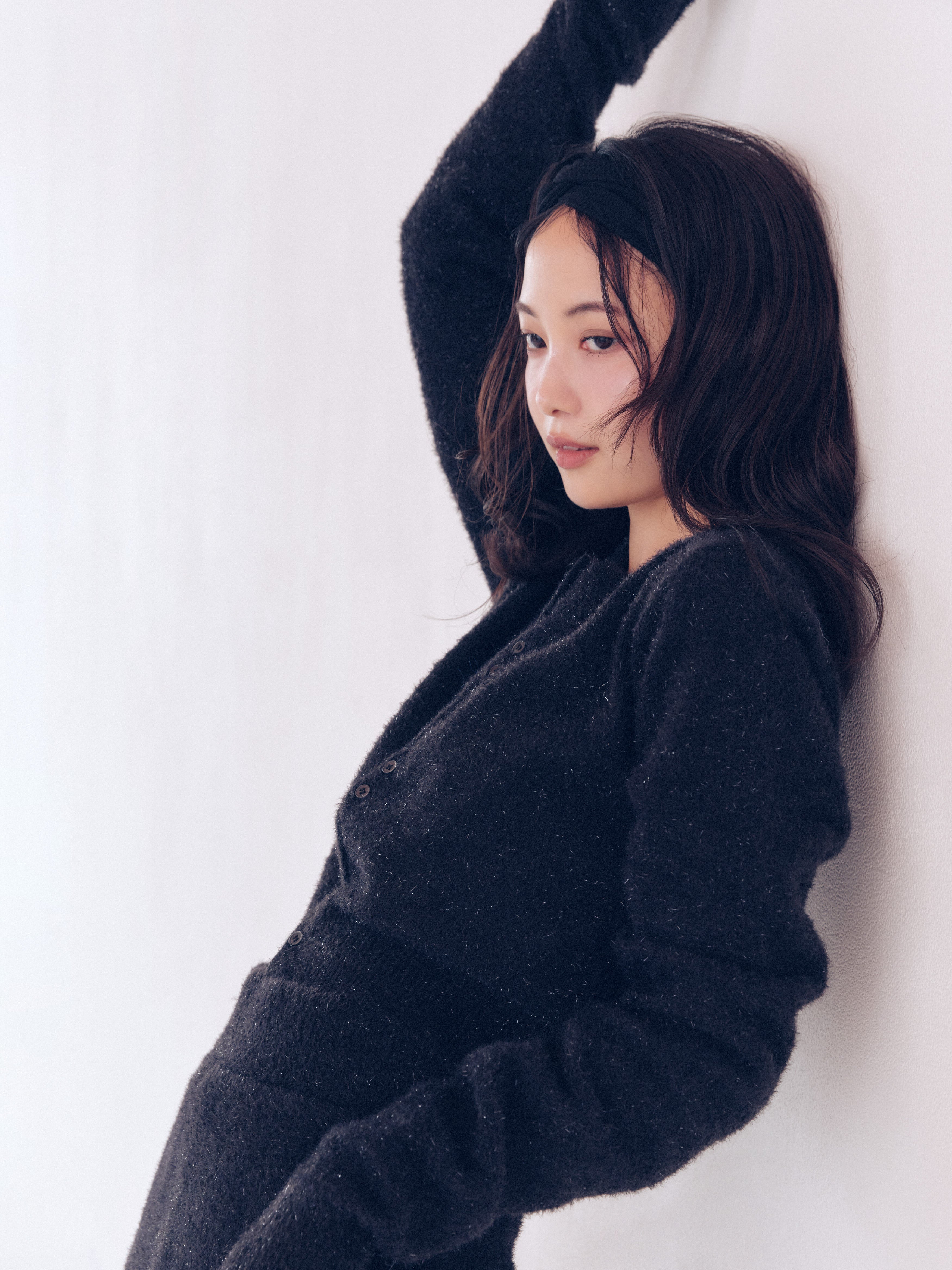 glitter long sleeve cardigan