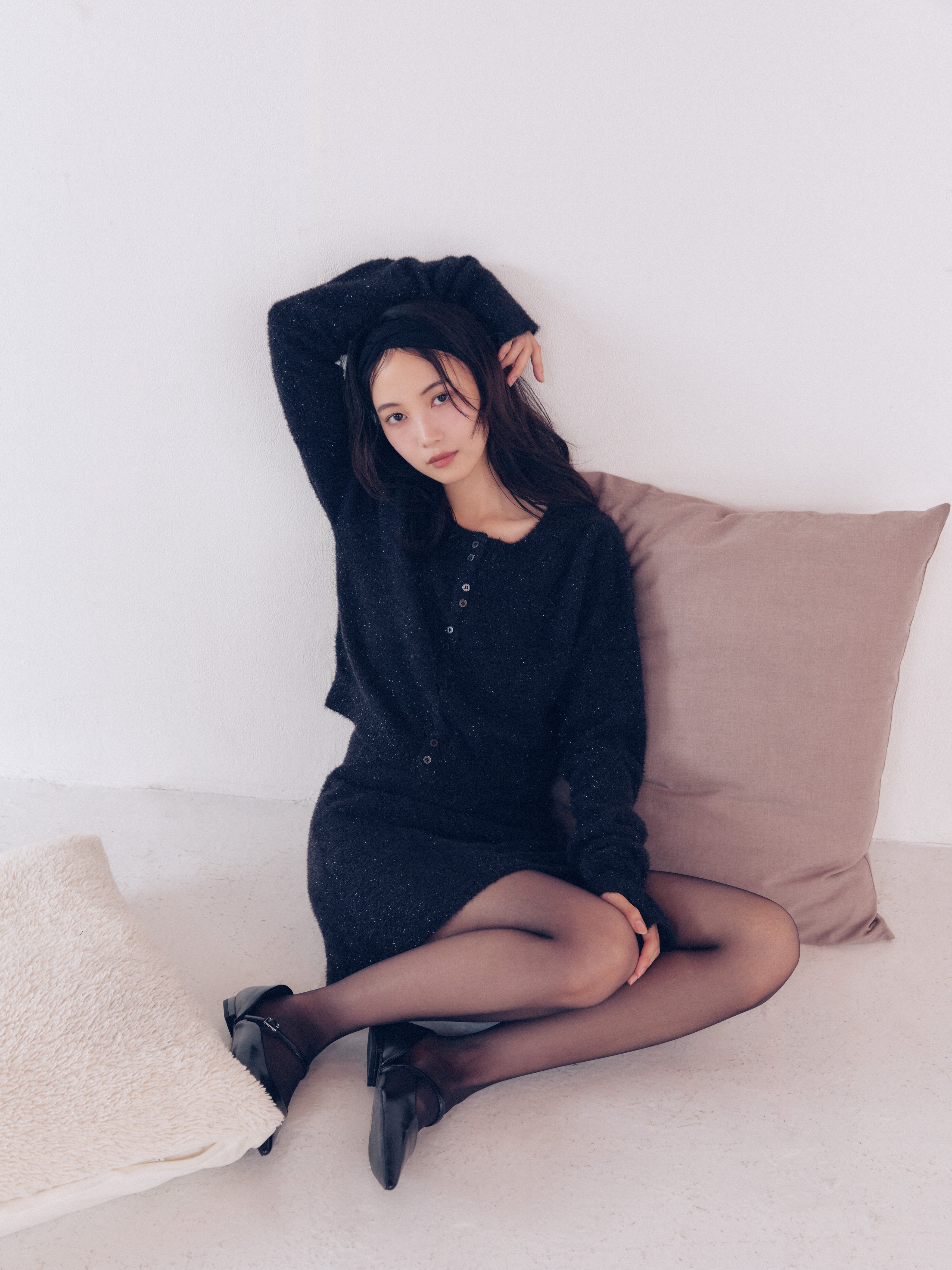 glitter long sleeve cardigan