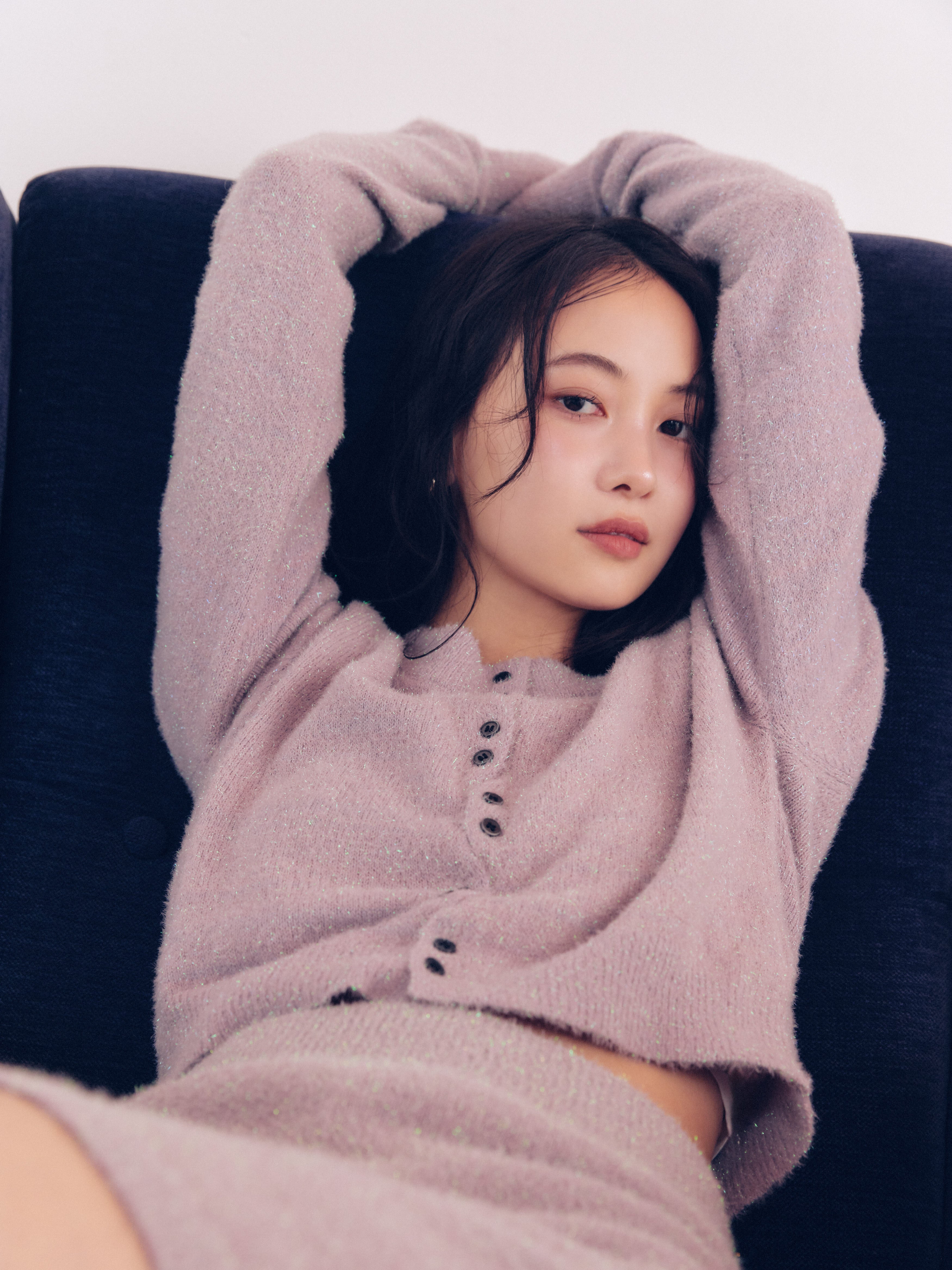 glitter long sleeve cardigan