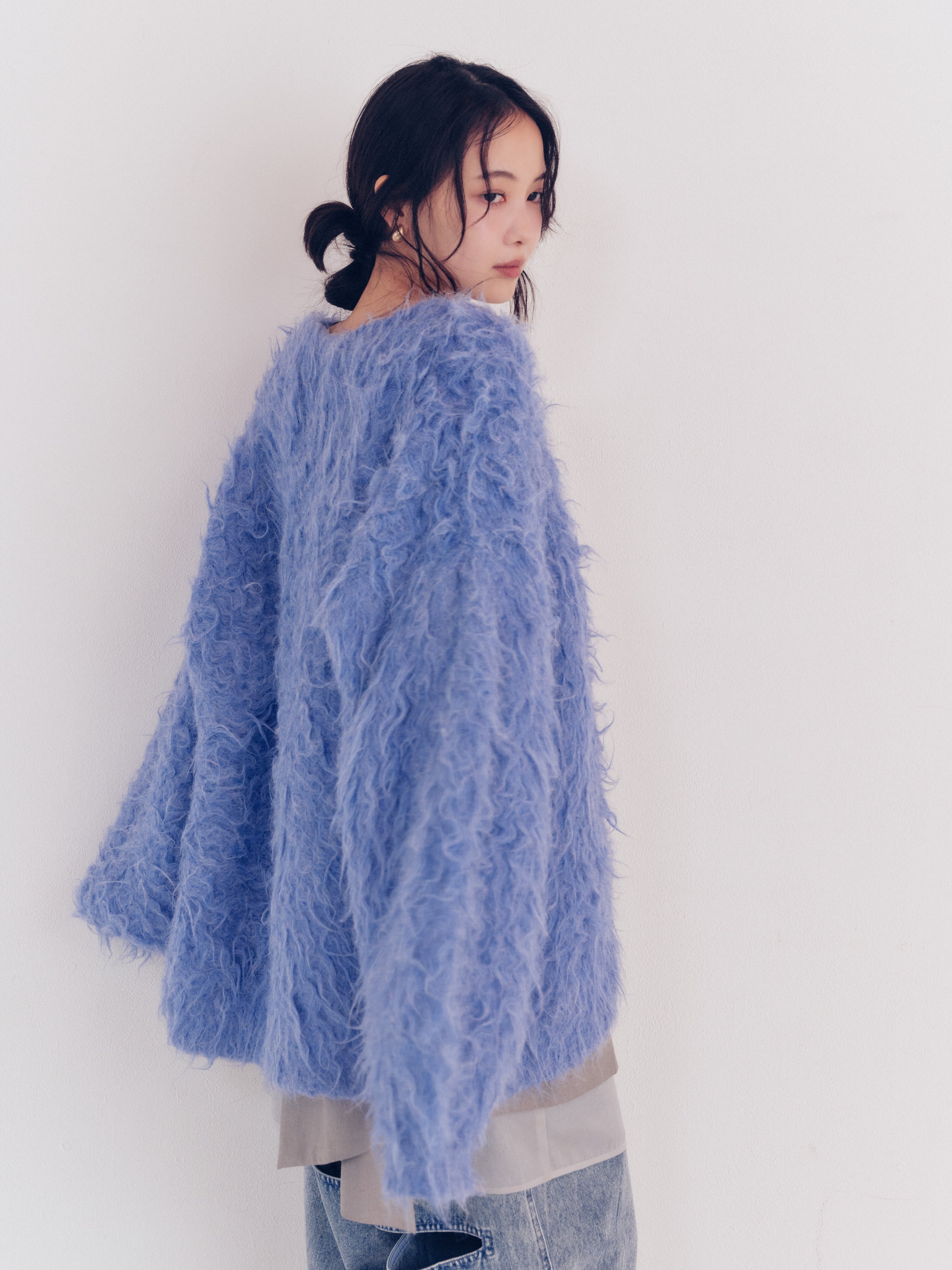 unique button knit cardigan