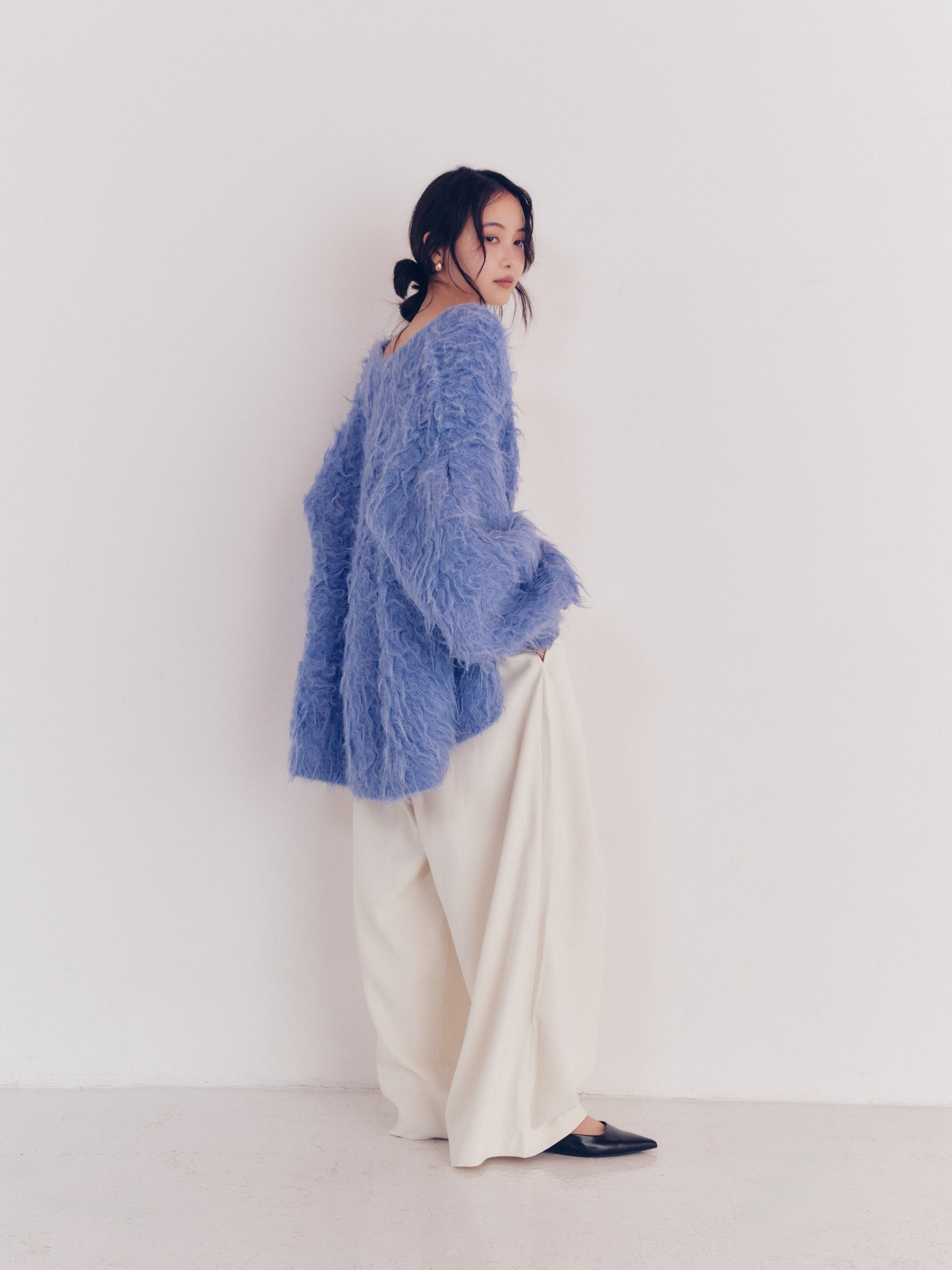 unique button knit cardigan