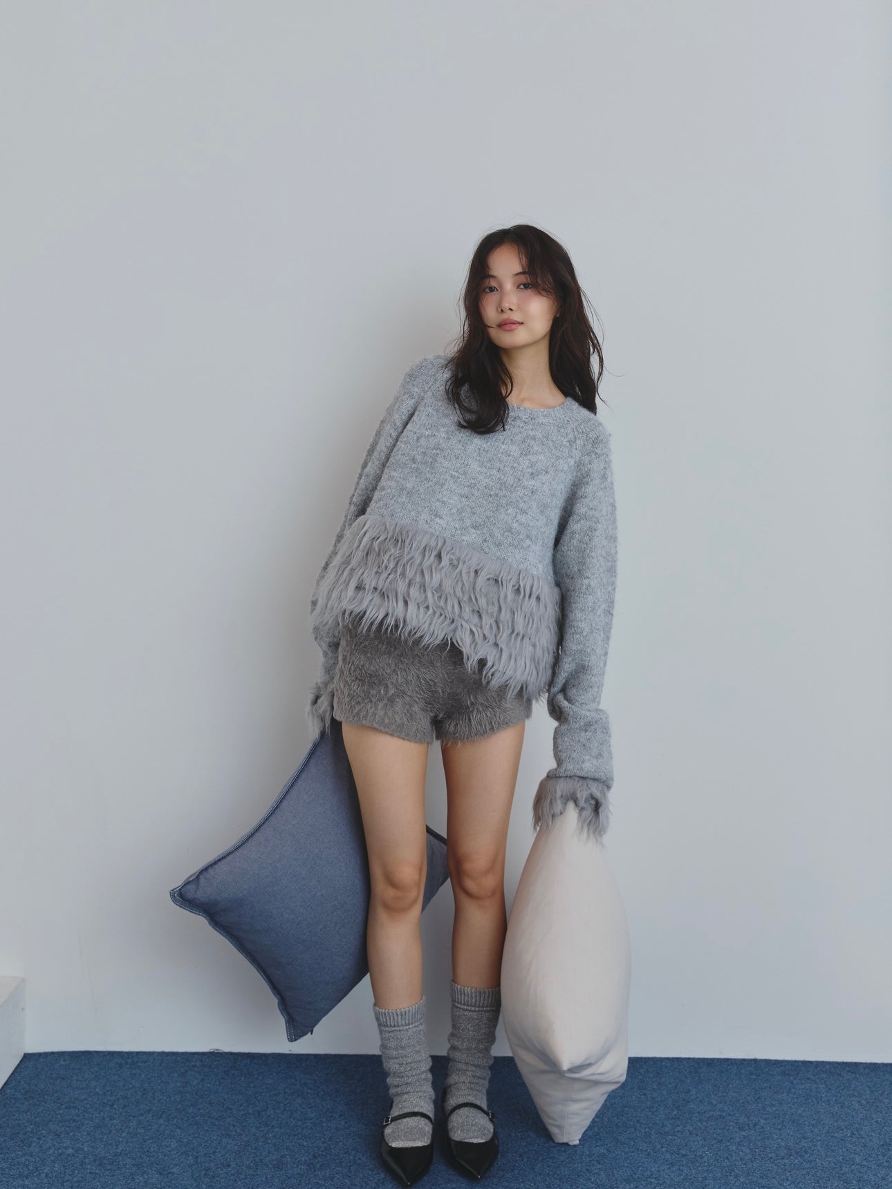 panel design fur knit