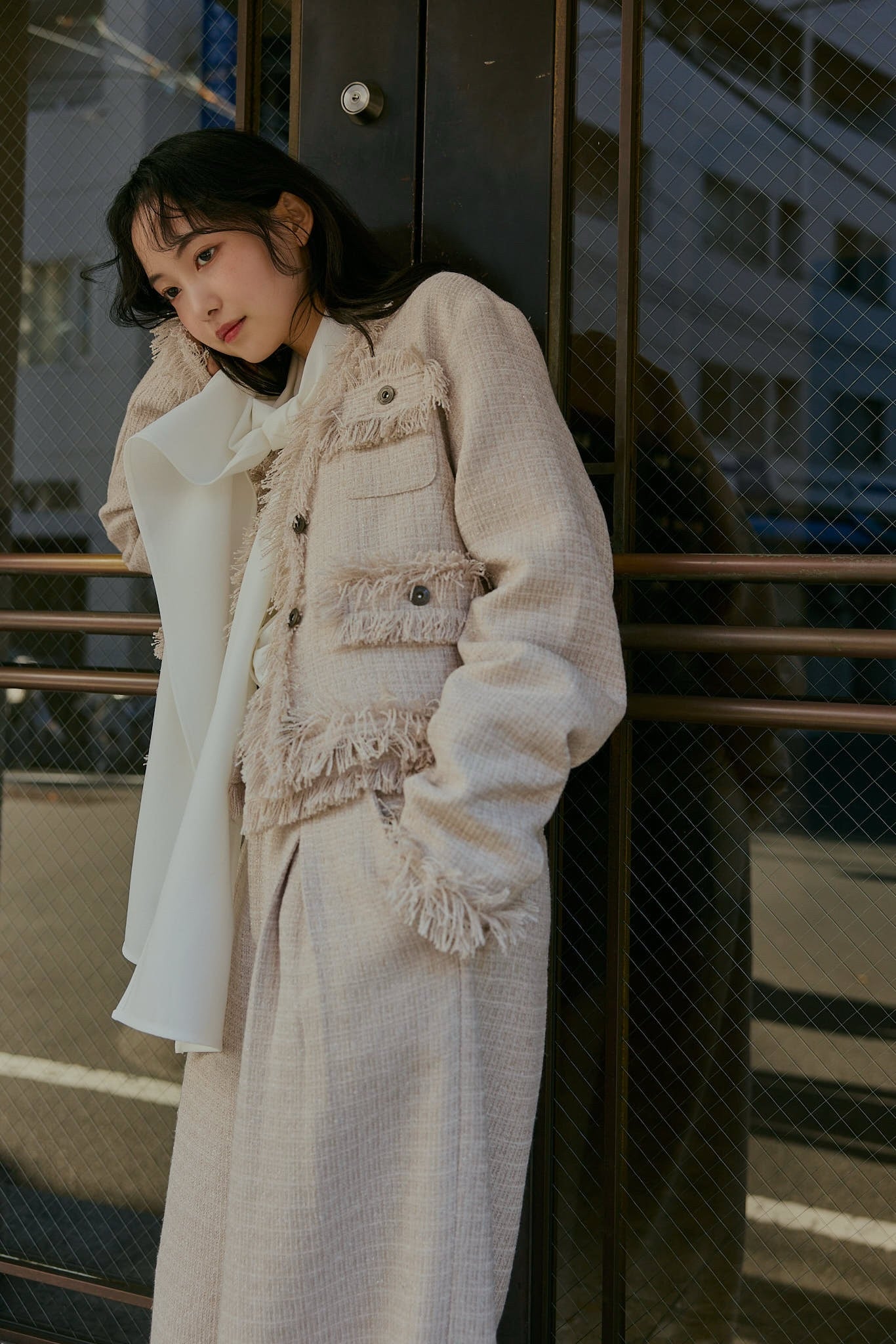 glitter tweed jacket
