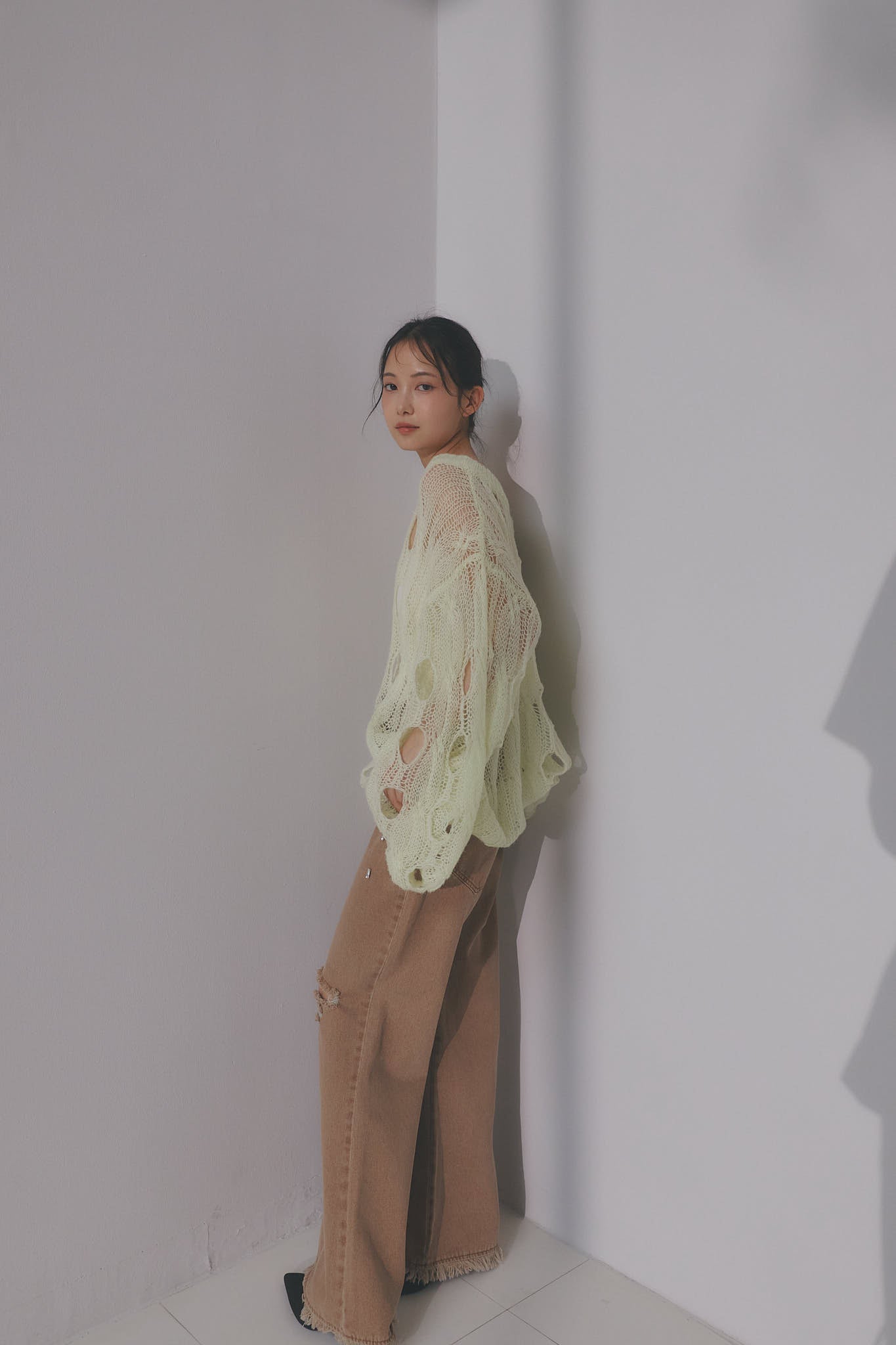 cloudy sheer knit