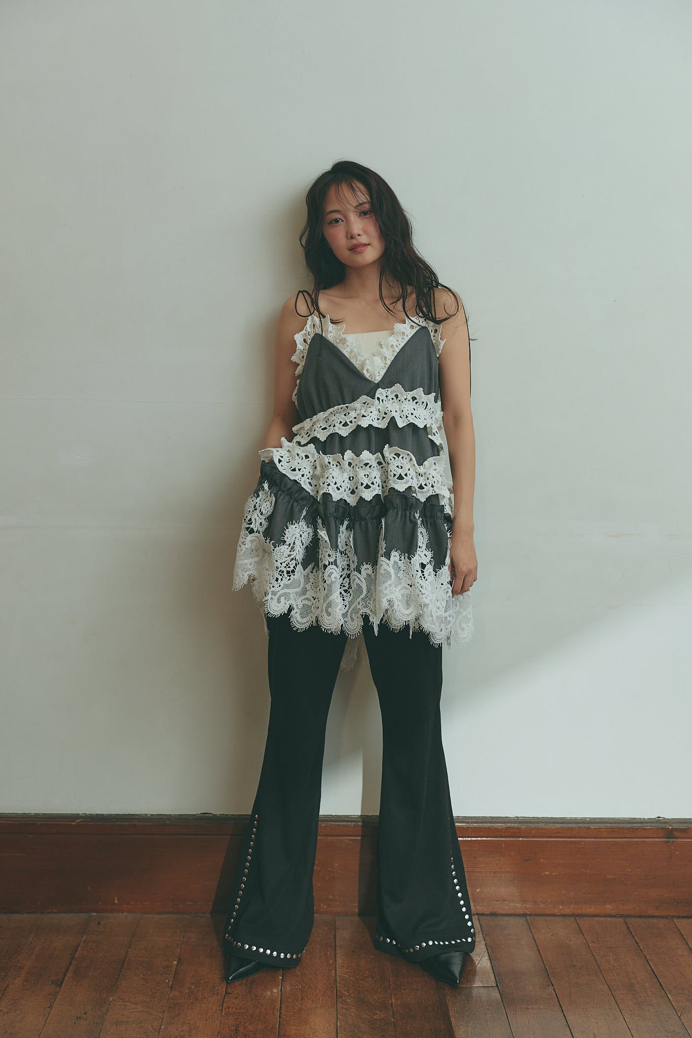 bloom lace cami tunic