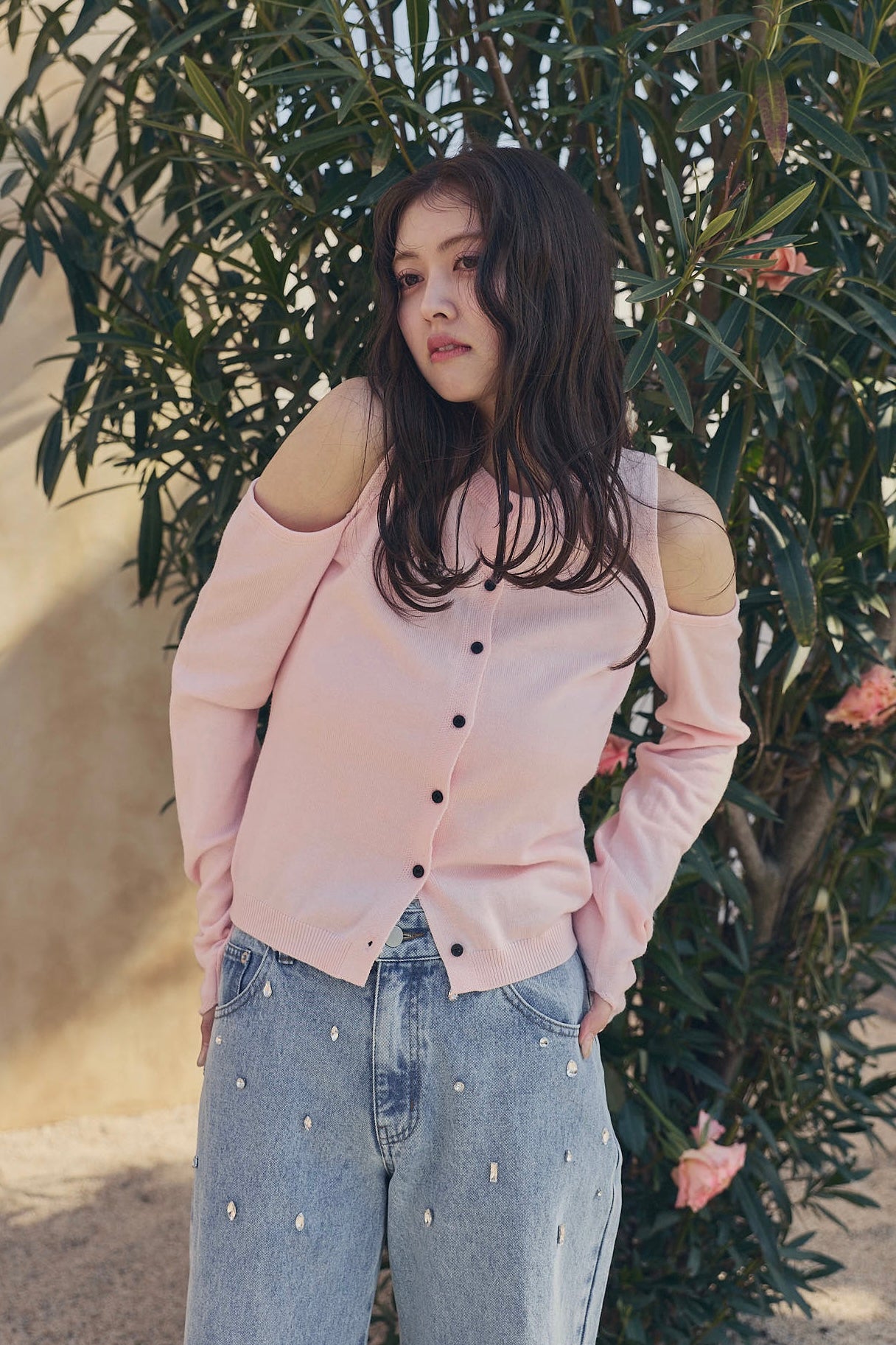 bicolor 2way knit