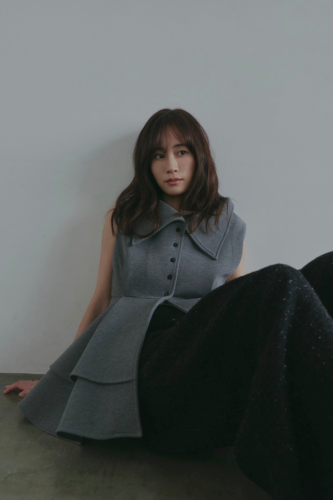 collar design peplum tops