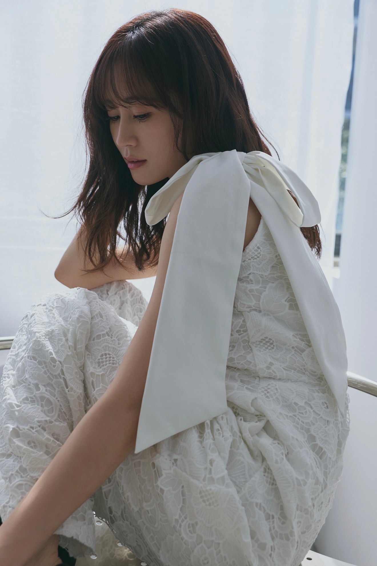 ribbon shoulder lace combinaison